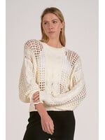 Cream Open Knit Sweater