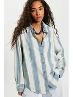 Free People CROSSROADS STRIPED SHIRT