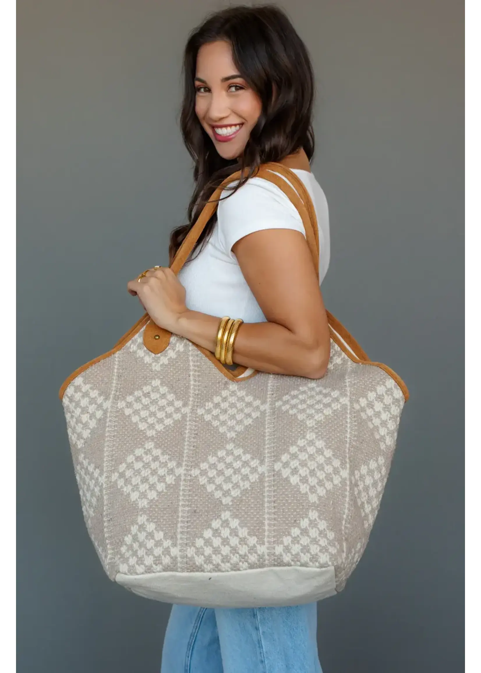 Diamond Pattern Tote