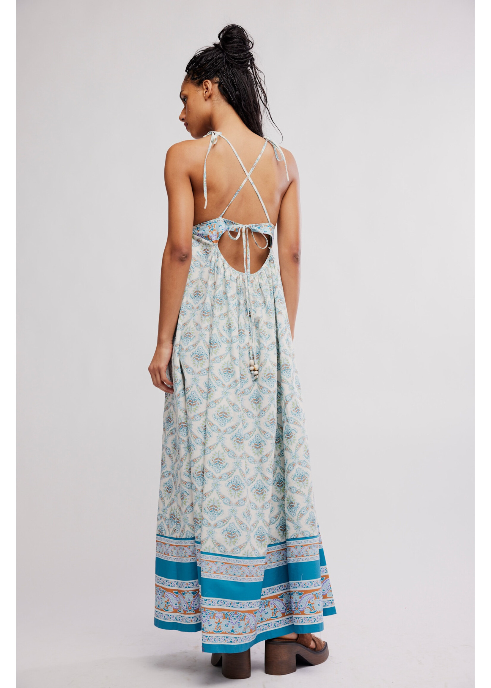 Free People SORRENTO STROLL PRINTED DRESS