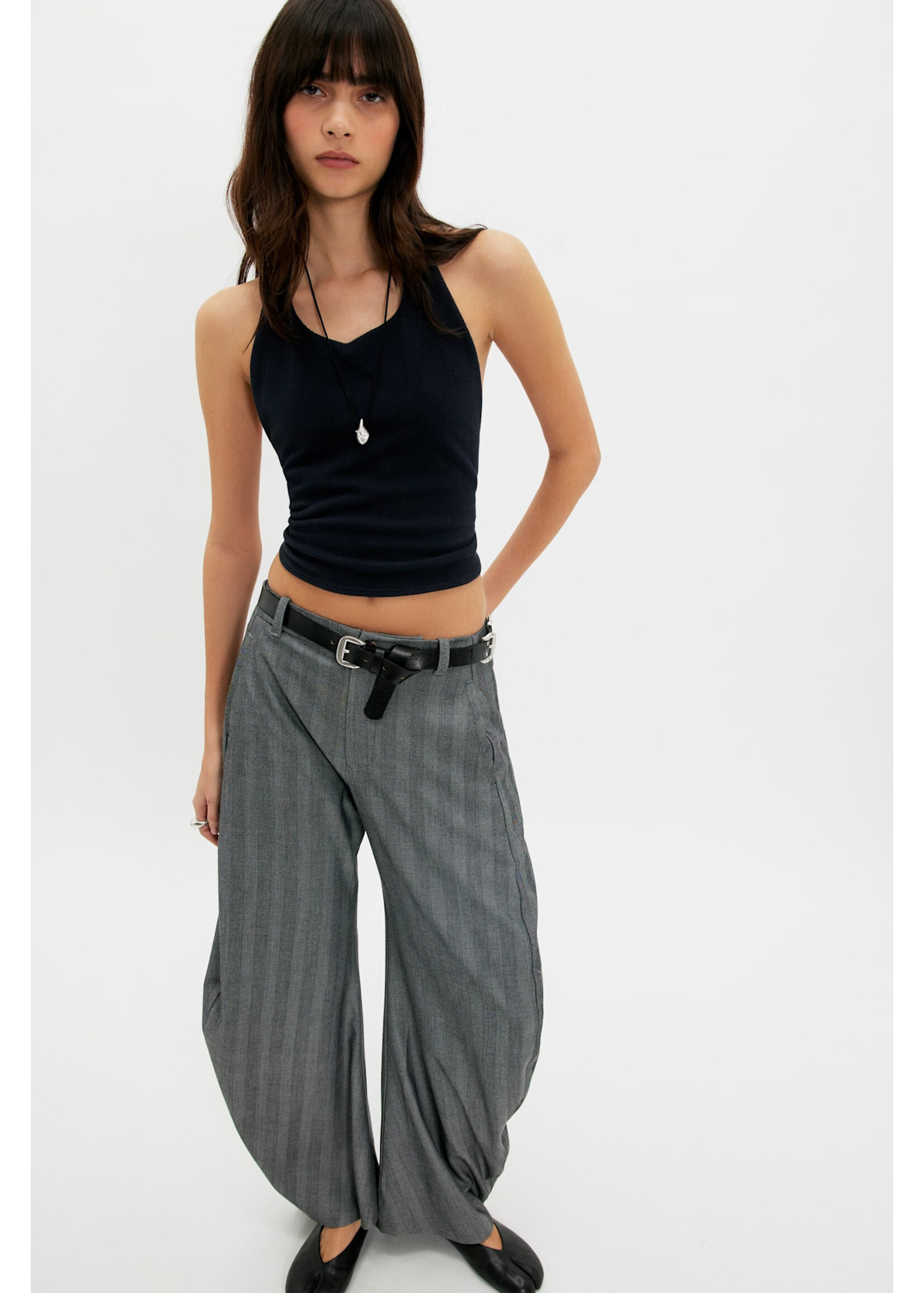 Free People ROUND TWO PIQUE LOW BACK