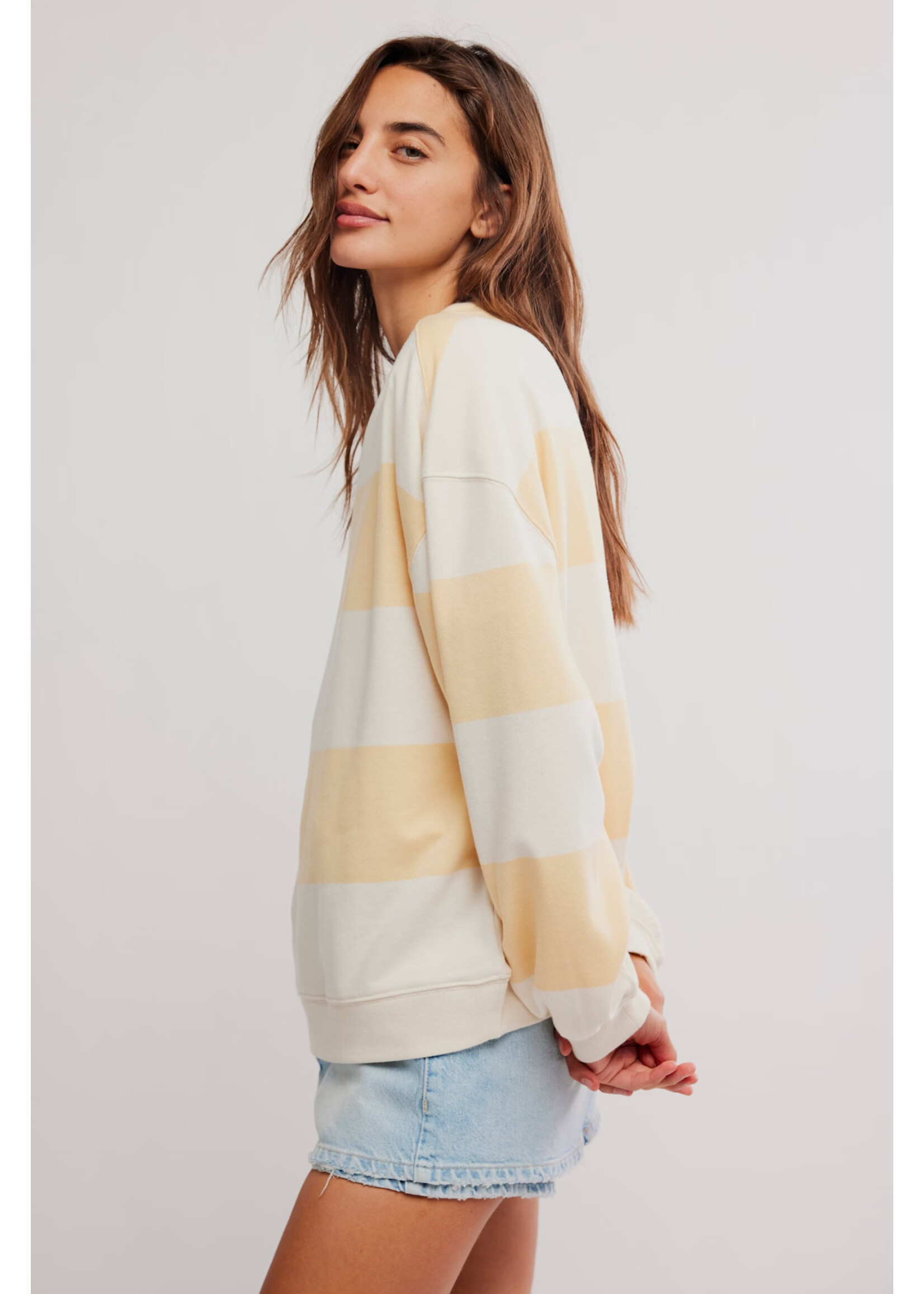 Free People CLASSIC STRIPE CREW WIDE
