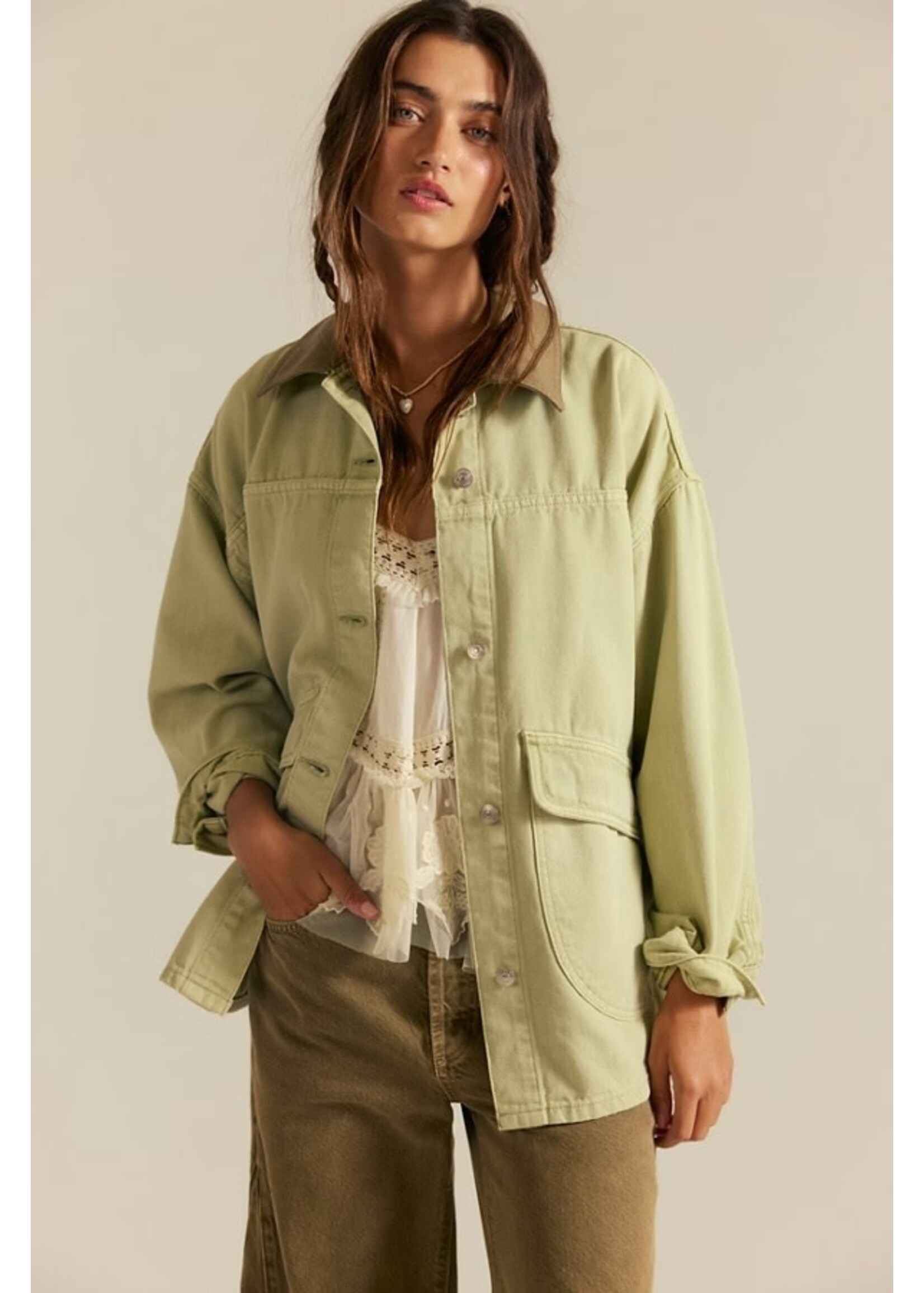 Free People LEMON DENIM JACKET