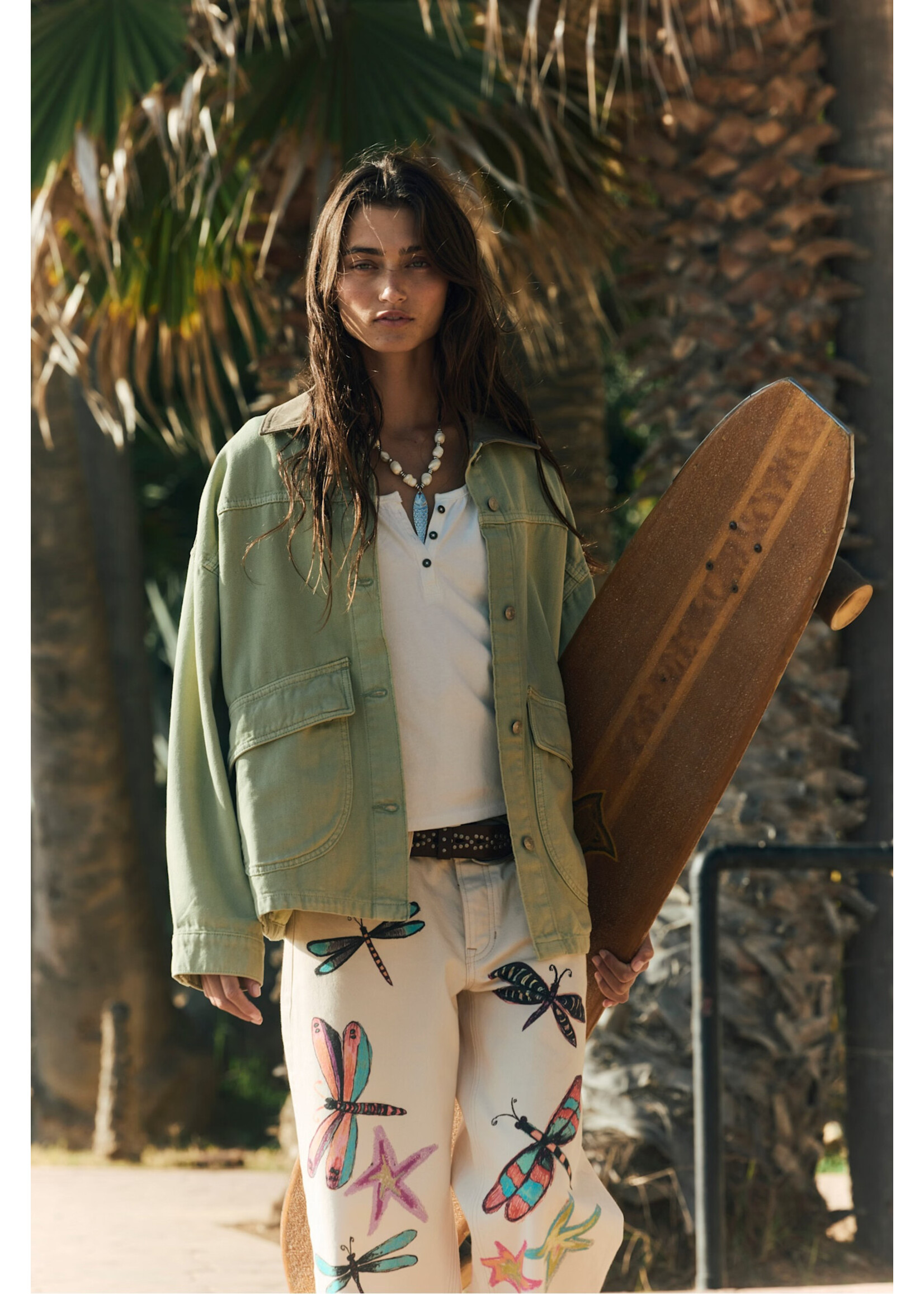 Free People LEMON DENIM JACKET