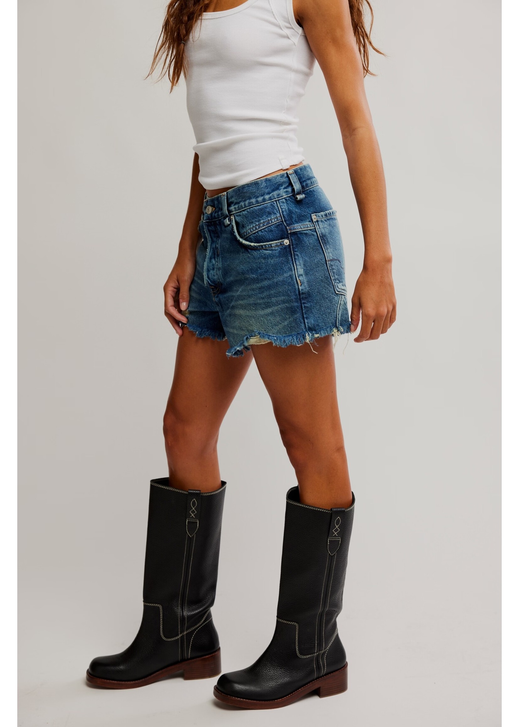 Free People Now or Never Denim Shorts