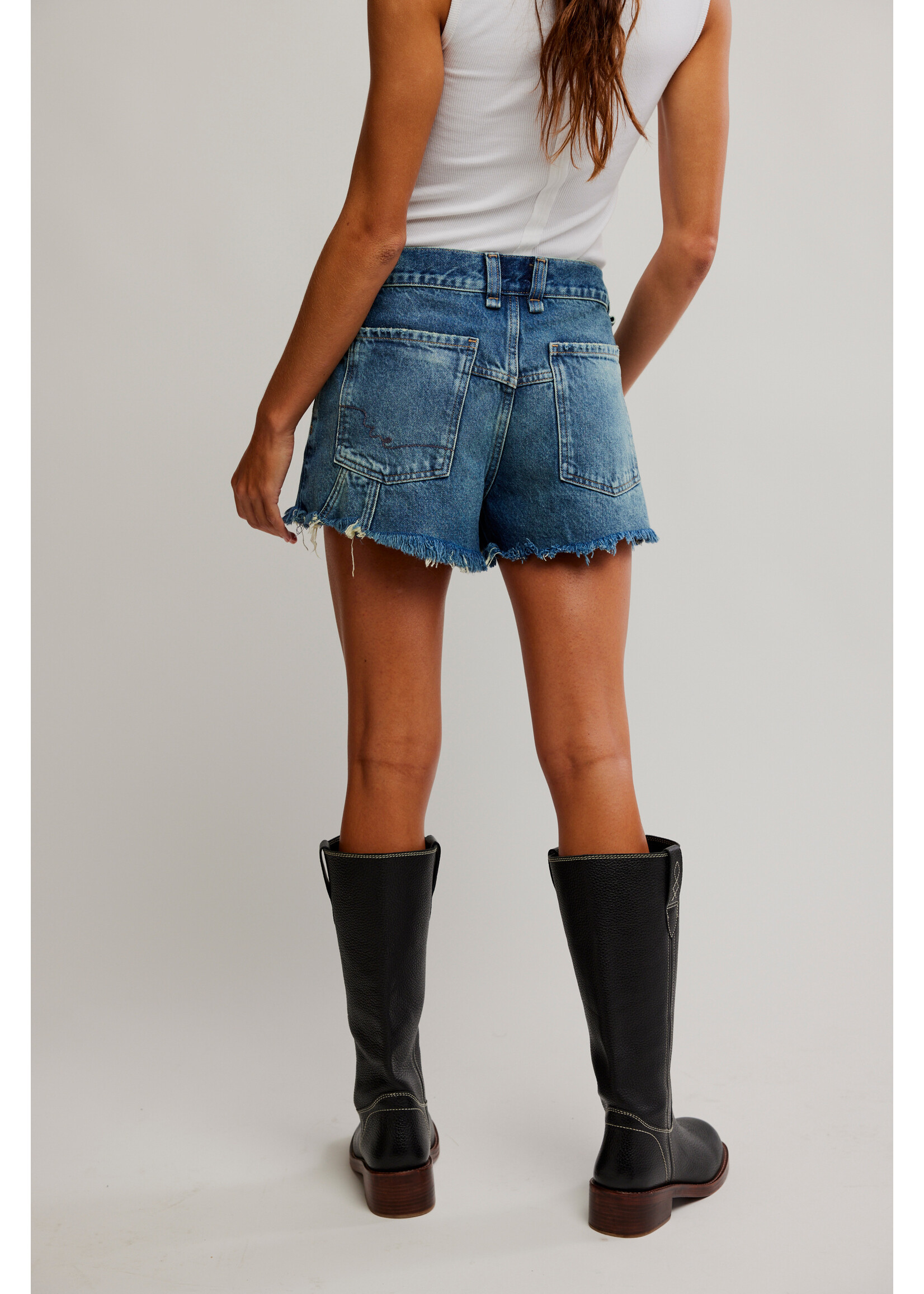 Free People Now or Never Denim Shorts