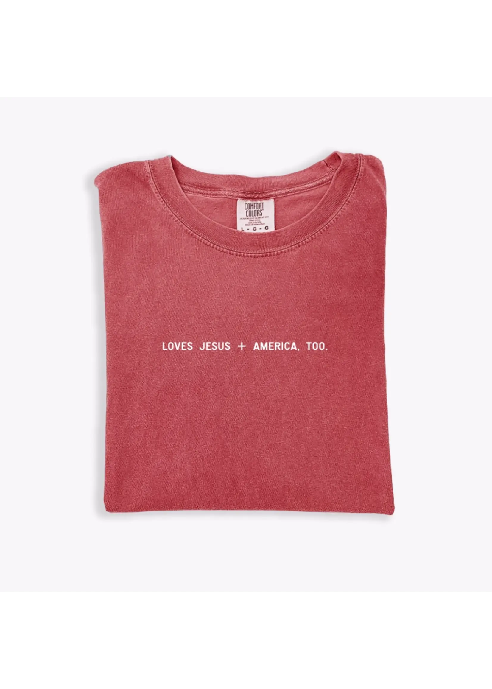 Loves Jesus and America Tee