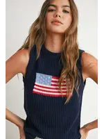 Flag Printed Sweater