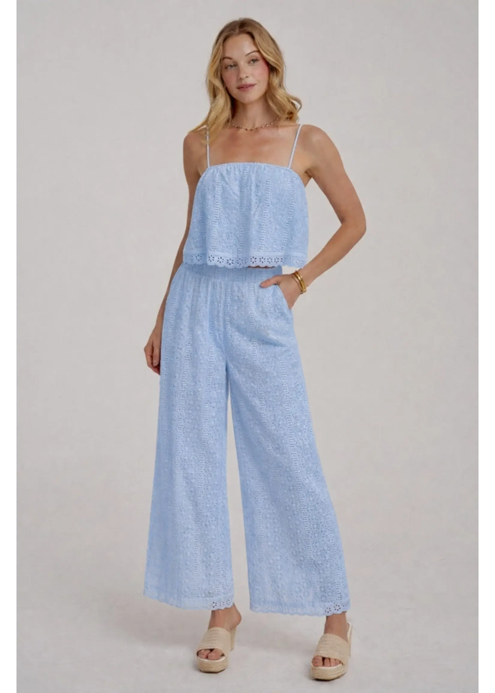 Eyelet Cami Set
