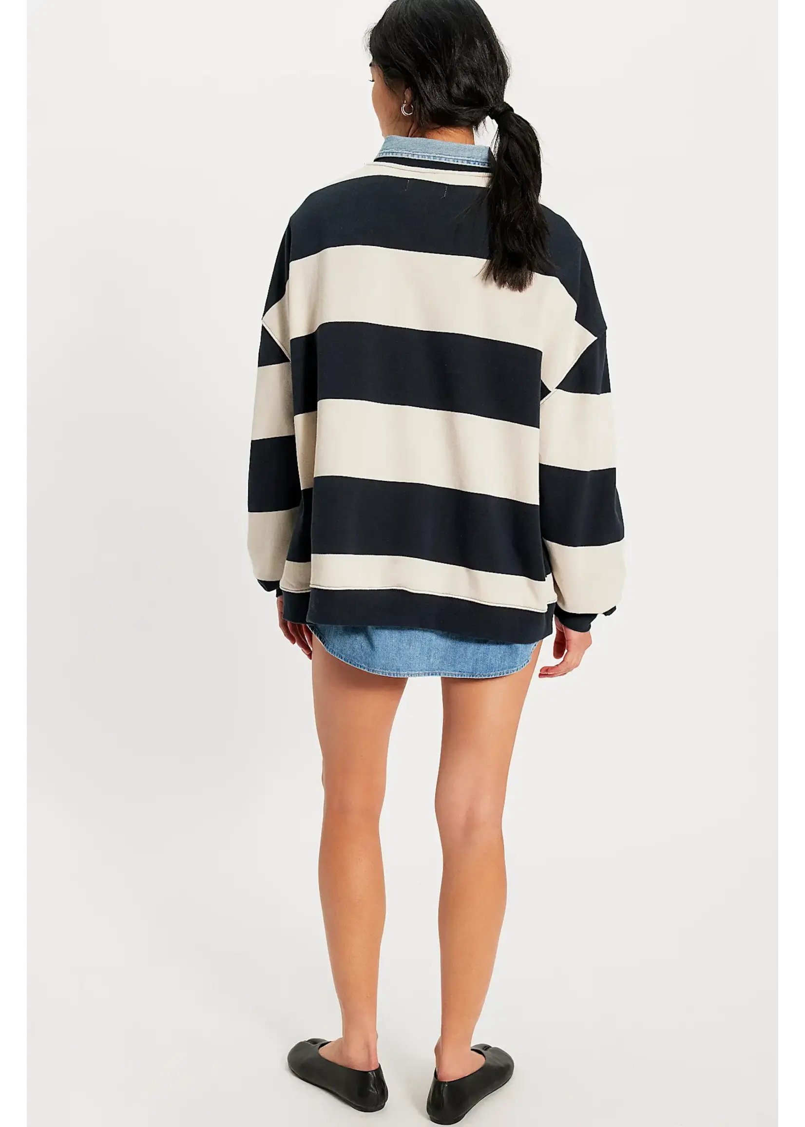 Free People CLASSIC STRIPE CREW WIDE