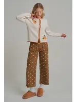 MID RISE WIDE LEG POLKA DOT