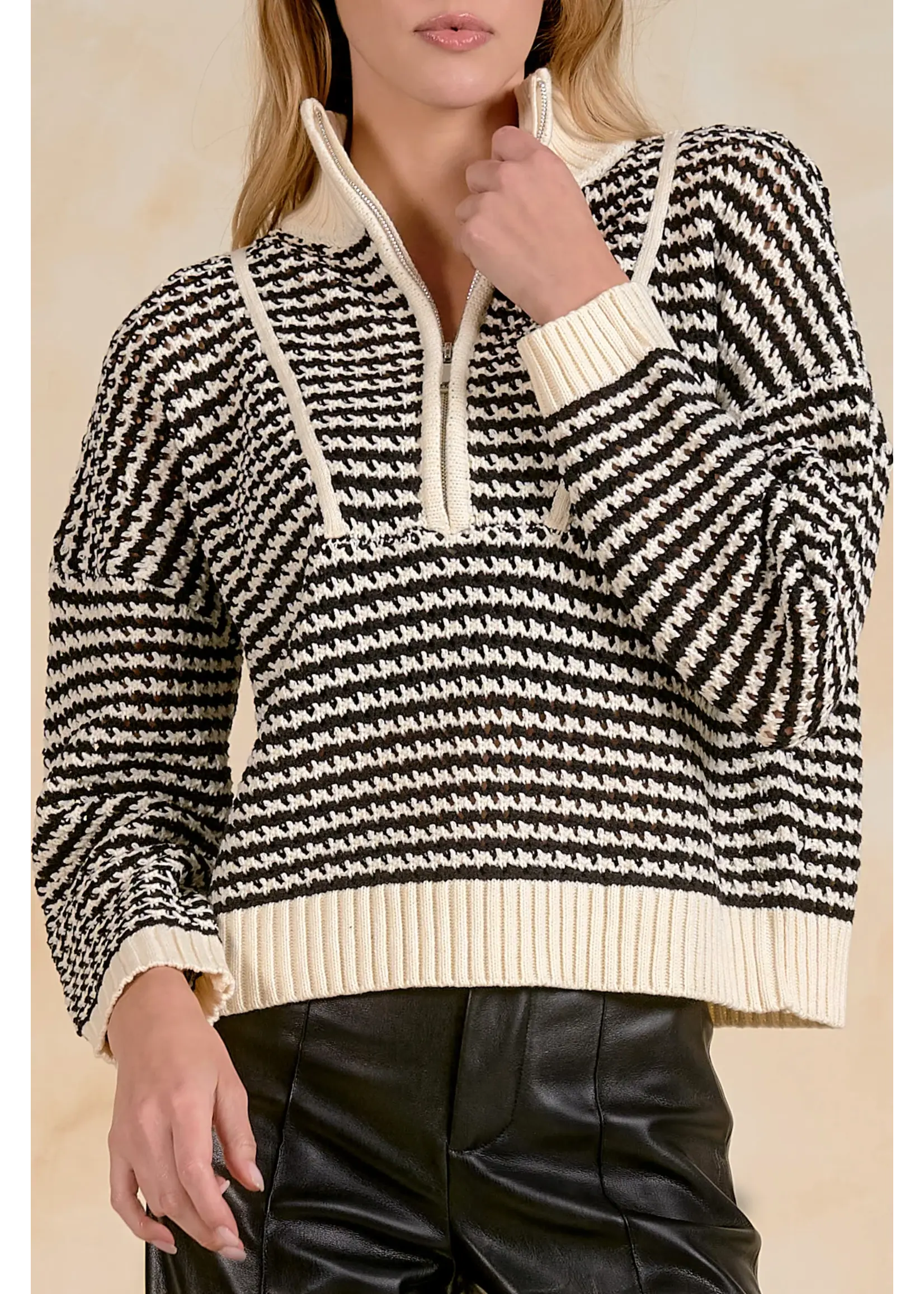 Open Knit Sweater
