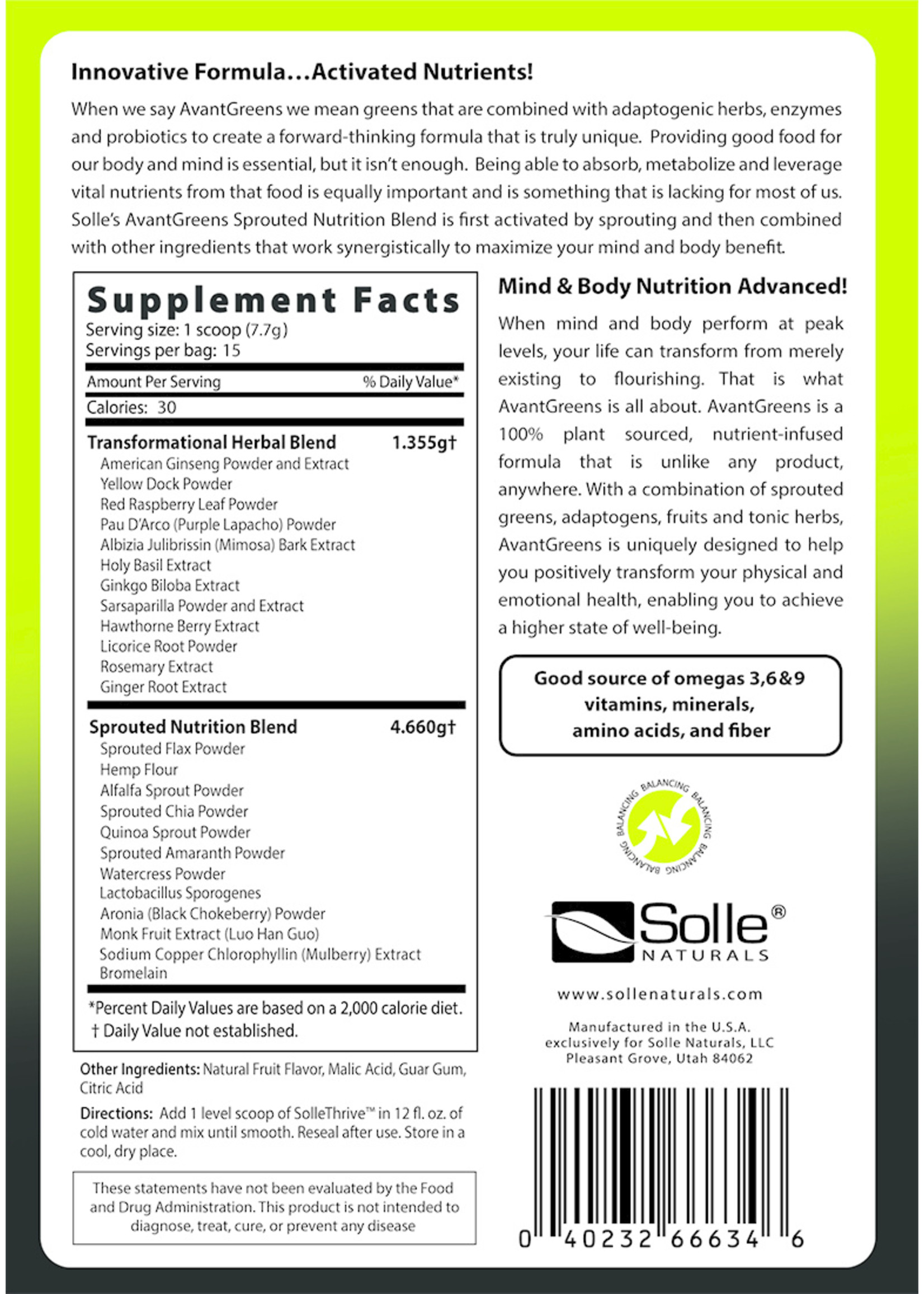 Solle Naturals Solle Avant Greens