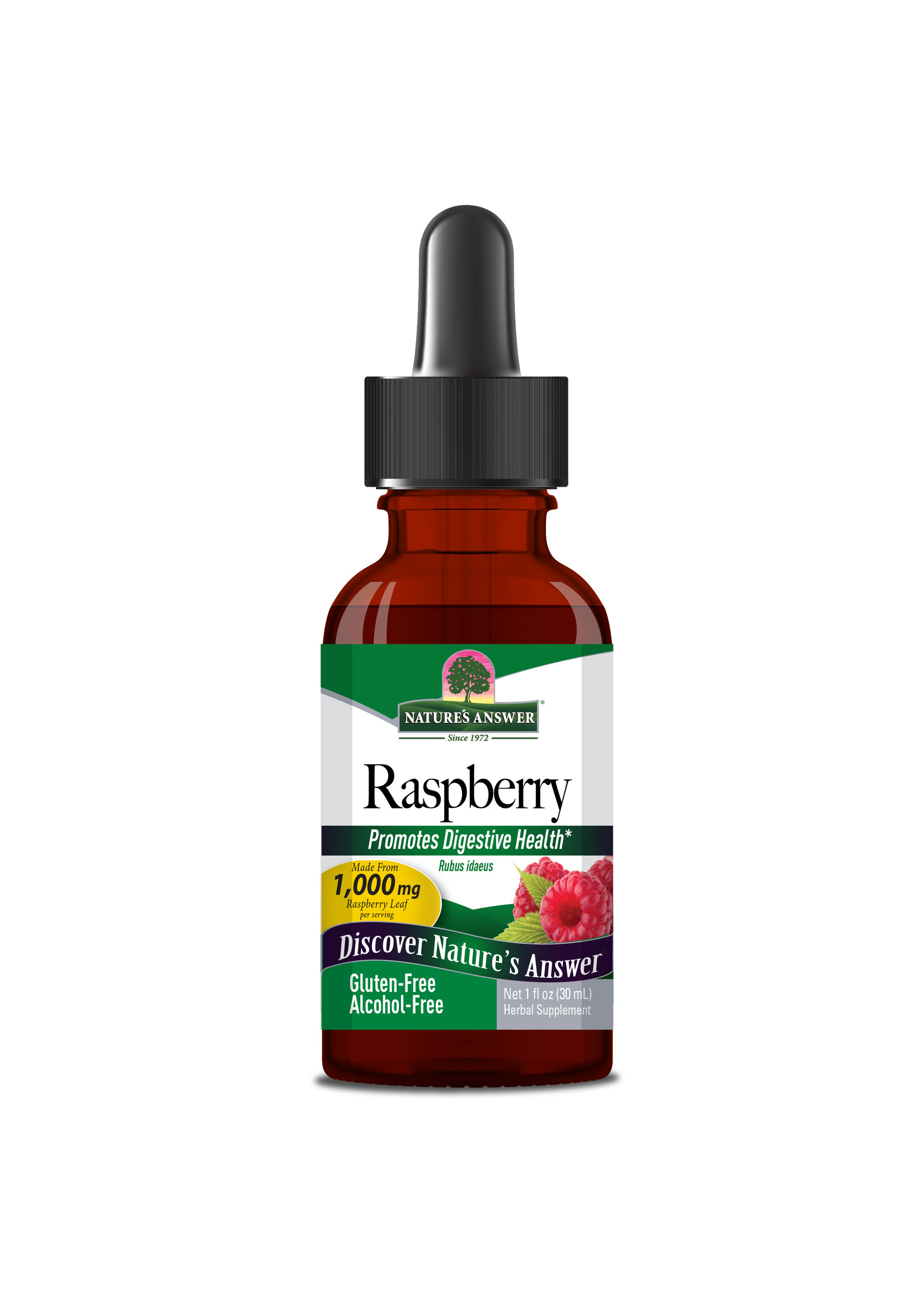 Red Raspberry Leaf Extract 1000 mg Alcohol Free 1 oz Natures Answer