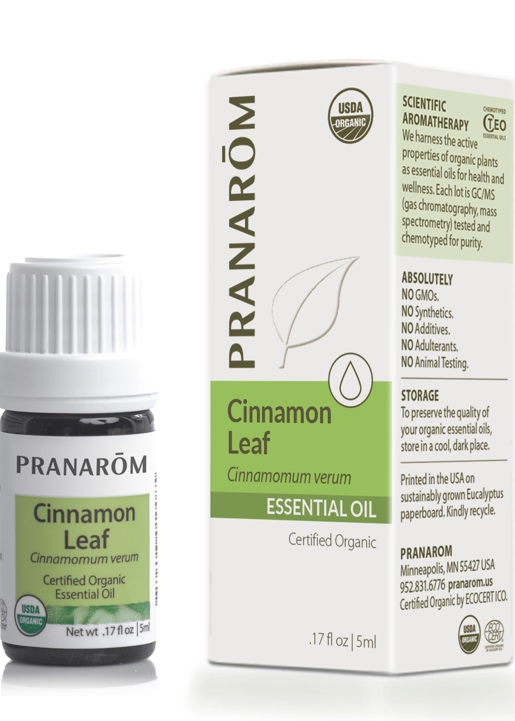 Pranoram Cinnamon Leaf 5ml (Cinamomum verum) Organic