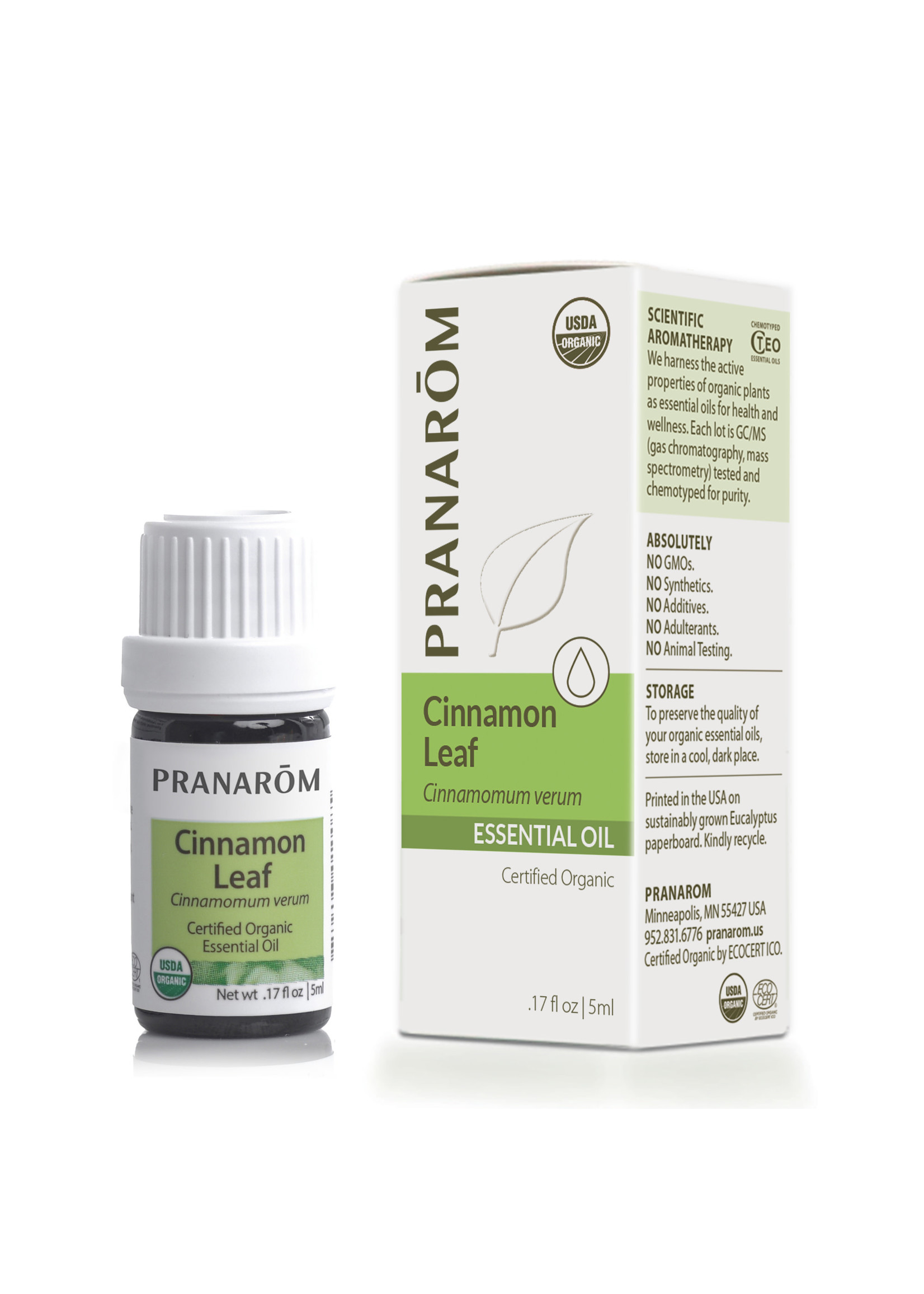 Pranoram Pranarōm Cinnamon Leaf 5ml (Cinamomum verum) Organic