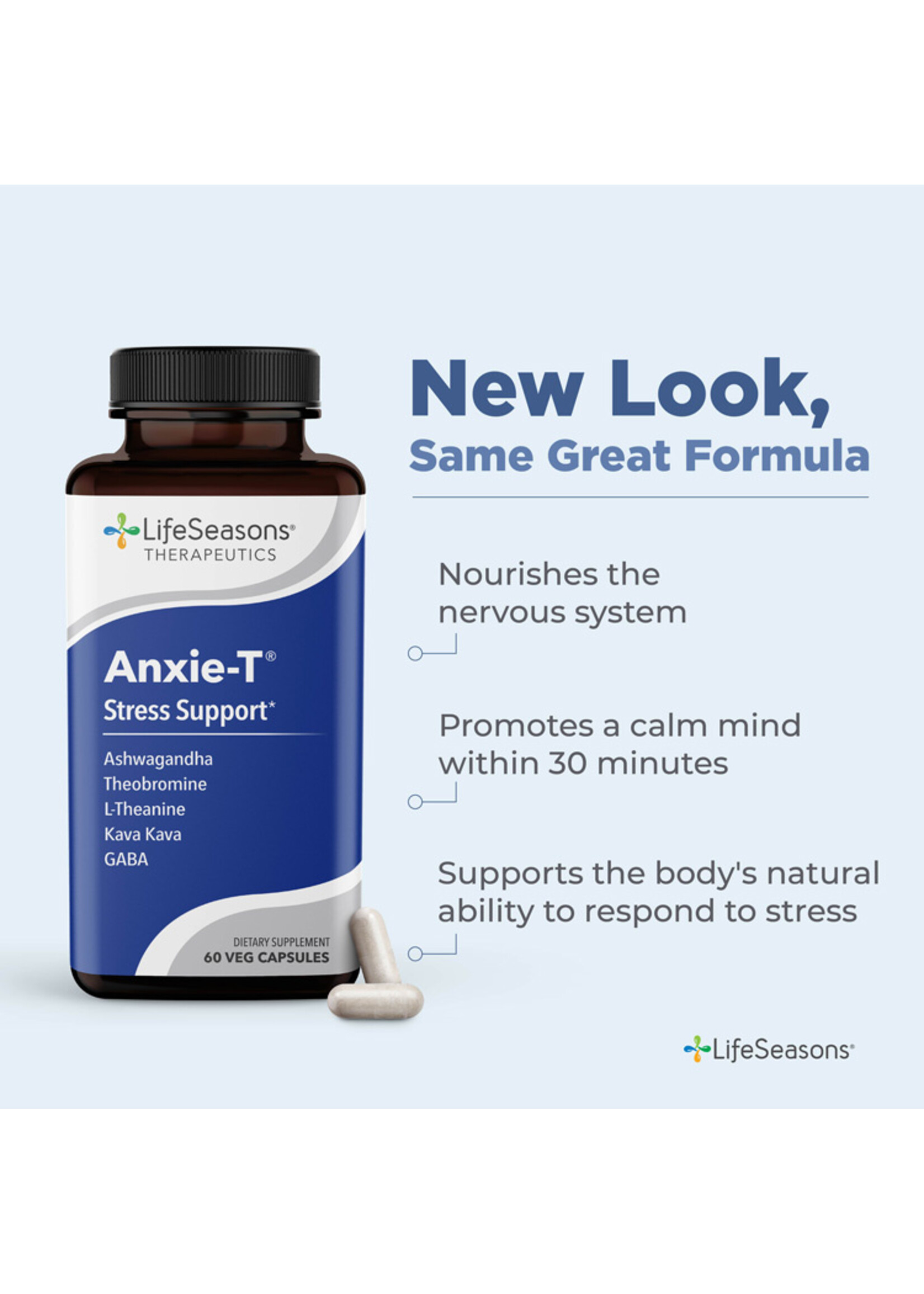Life Seasons Anxie-T Stress Support 60 veg caps