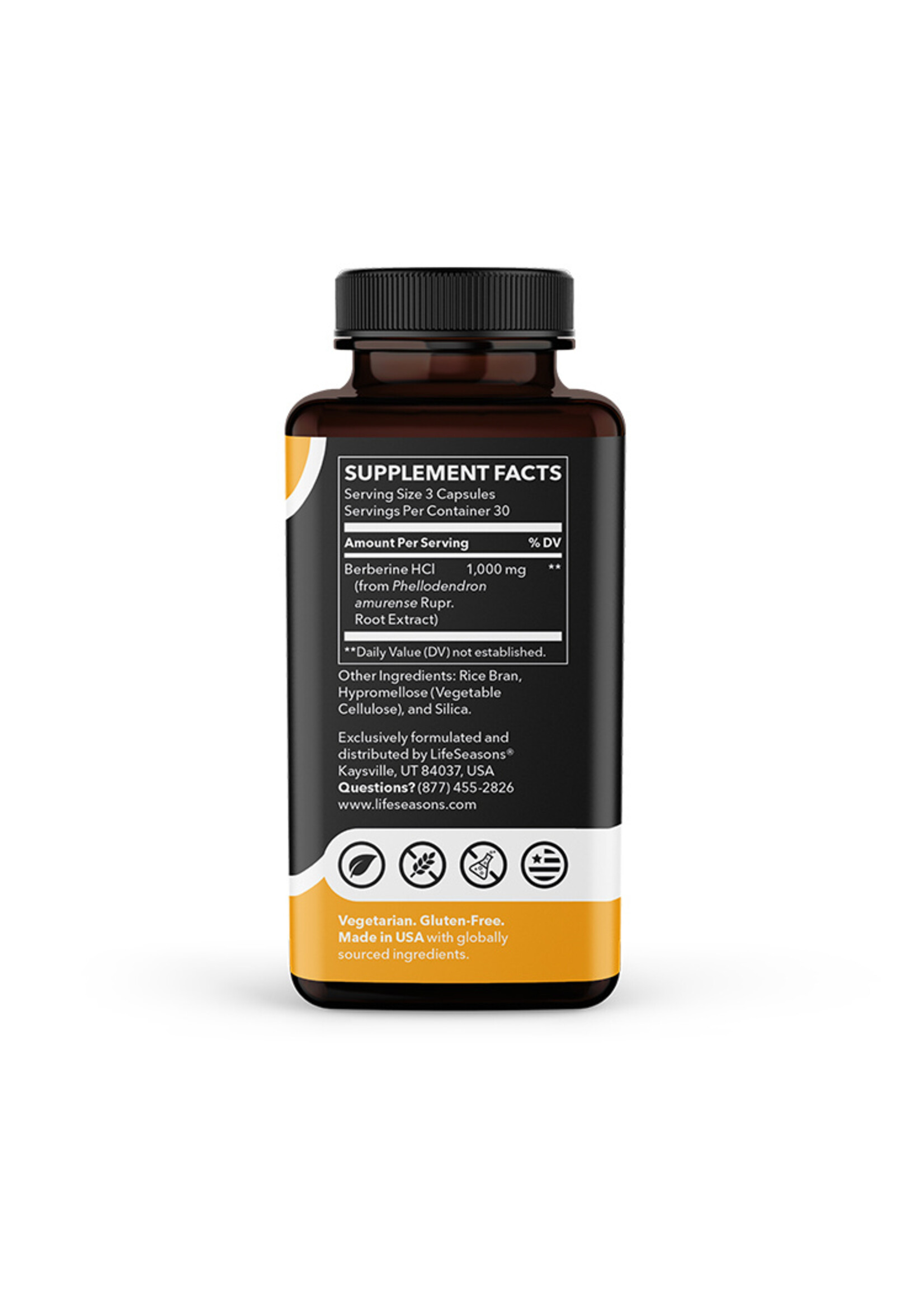 Life Seasons LSE Berberine HCL 1000mg 90 caps