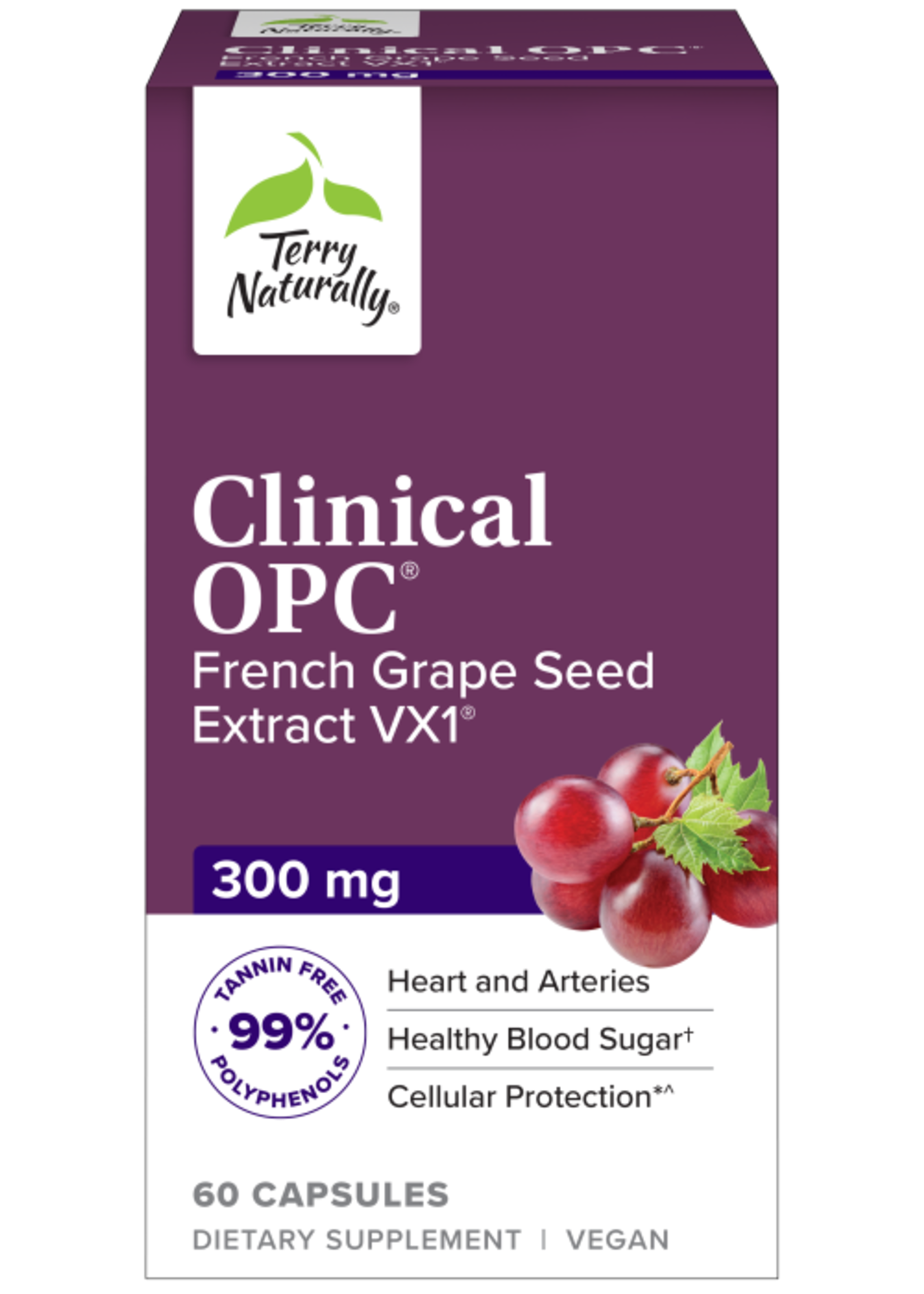 Clinical OPC® 300 mg French Grape Seed Extract VX1®  60 Capsules