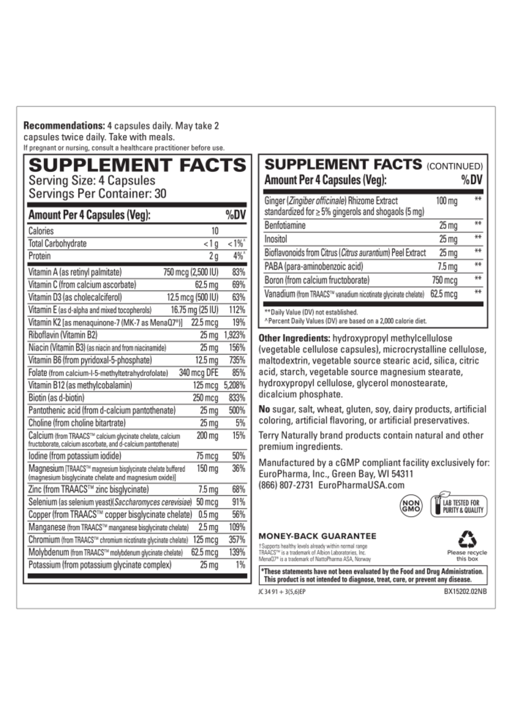 Clinical Essentials® Multivitamin & Mineral 60 TABLET