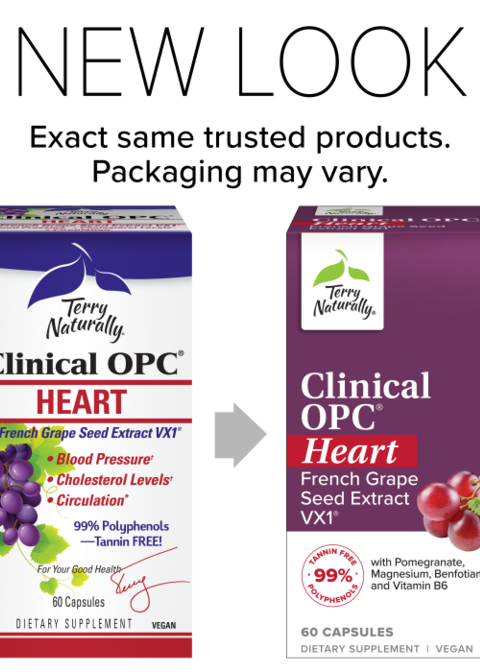 Clinical OPC® Heart with French Grape Seed Extract VX1® 60 Capsules