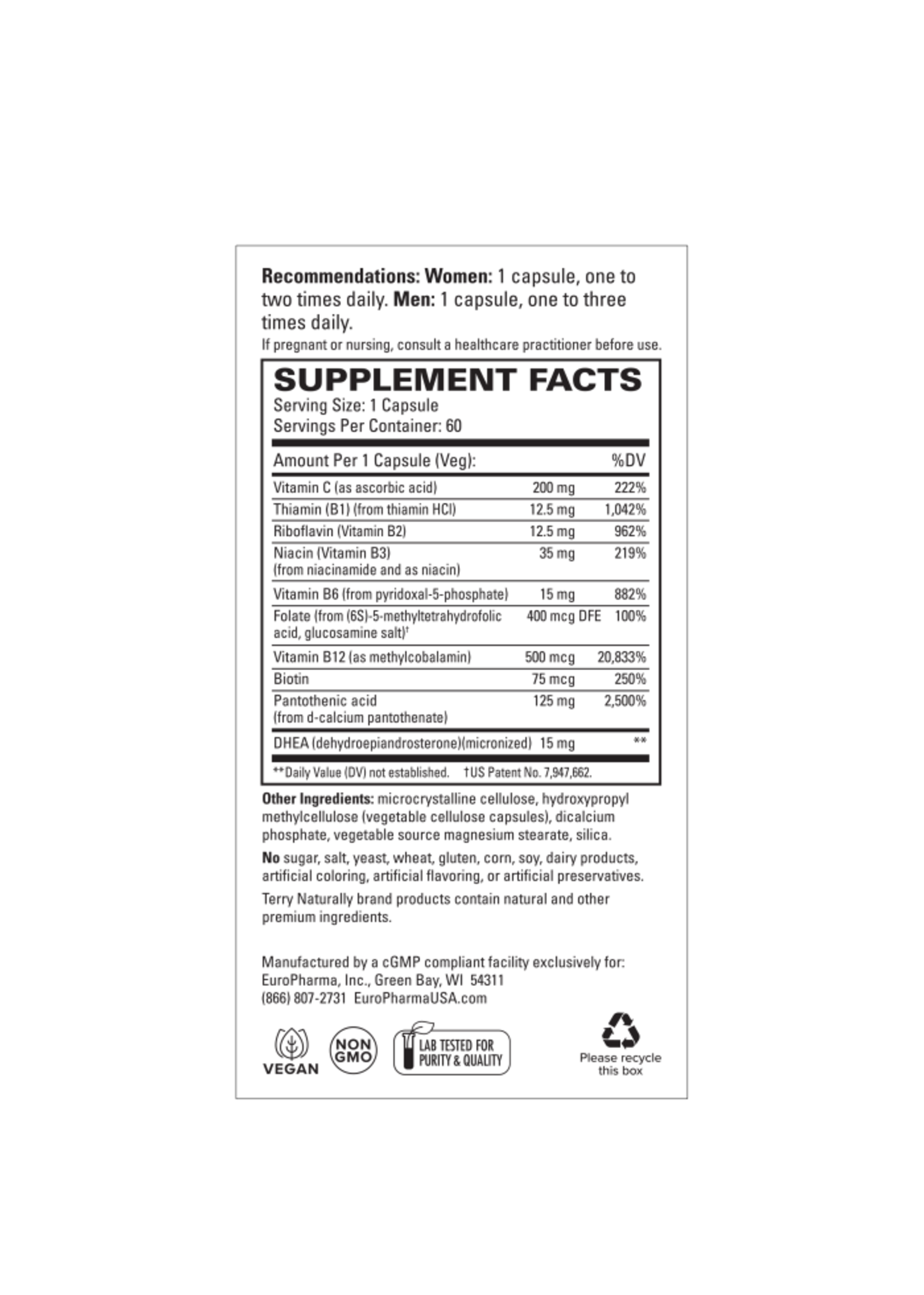 Terry Naturally Cortisol Rescue™*60 Capsules