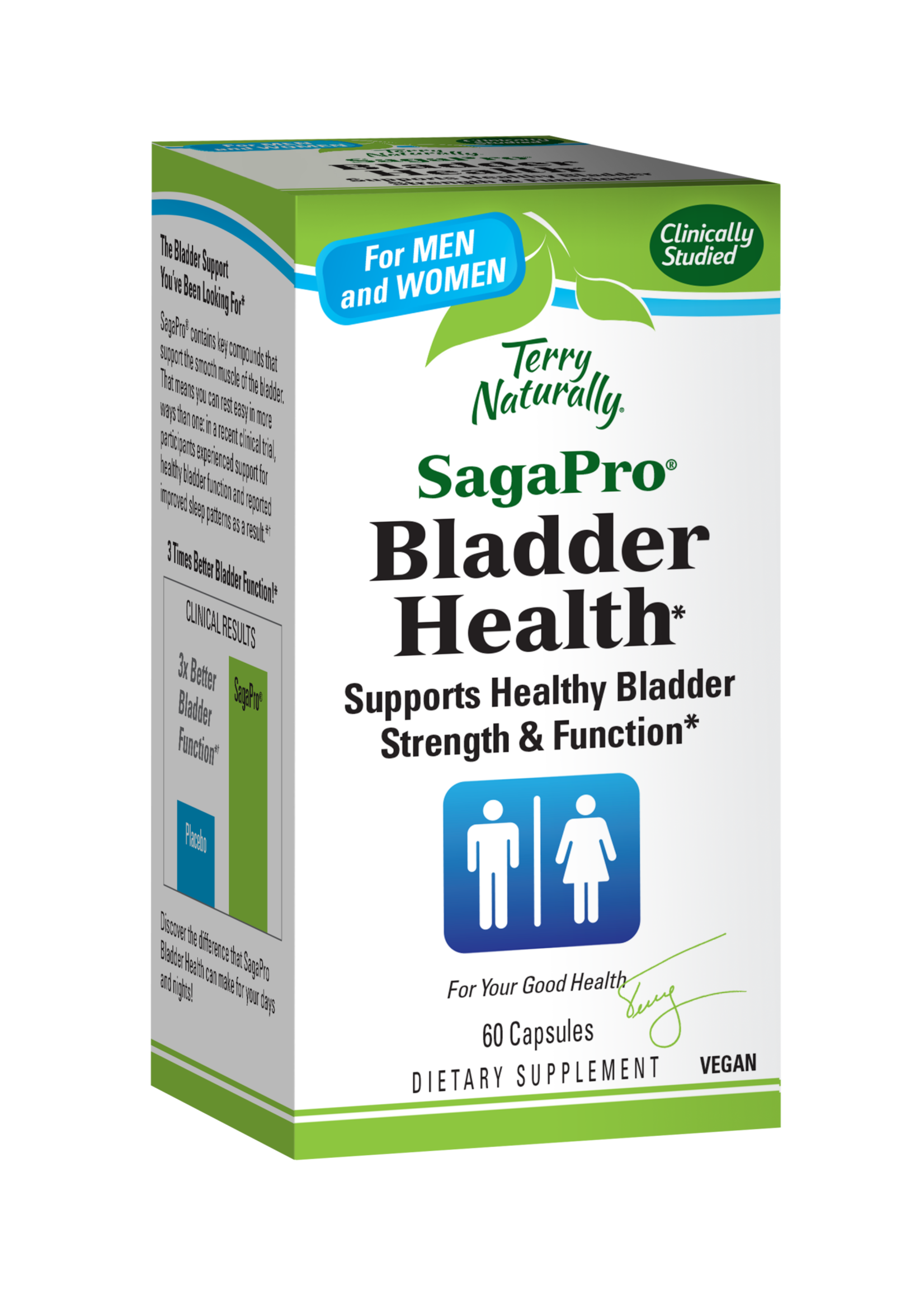 Terry Naturally, SagaPro®, Bladder Health, For Men & Women, 60 Capsules (100 mg per Capsule)
