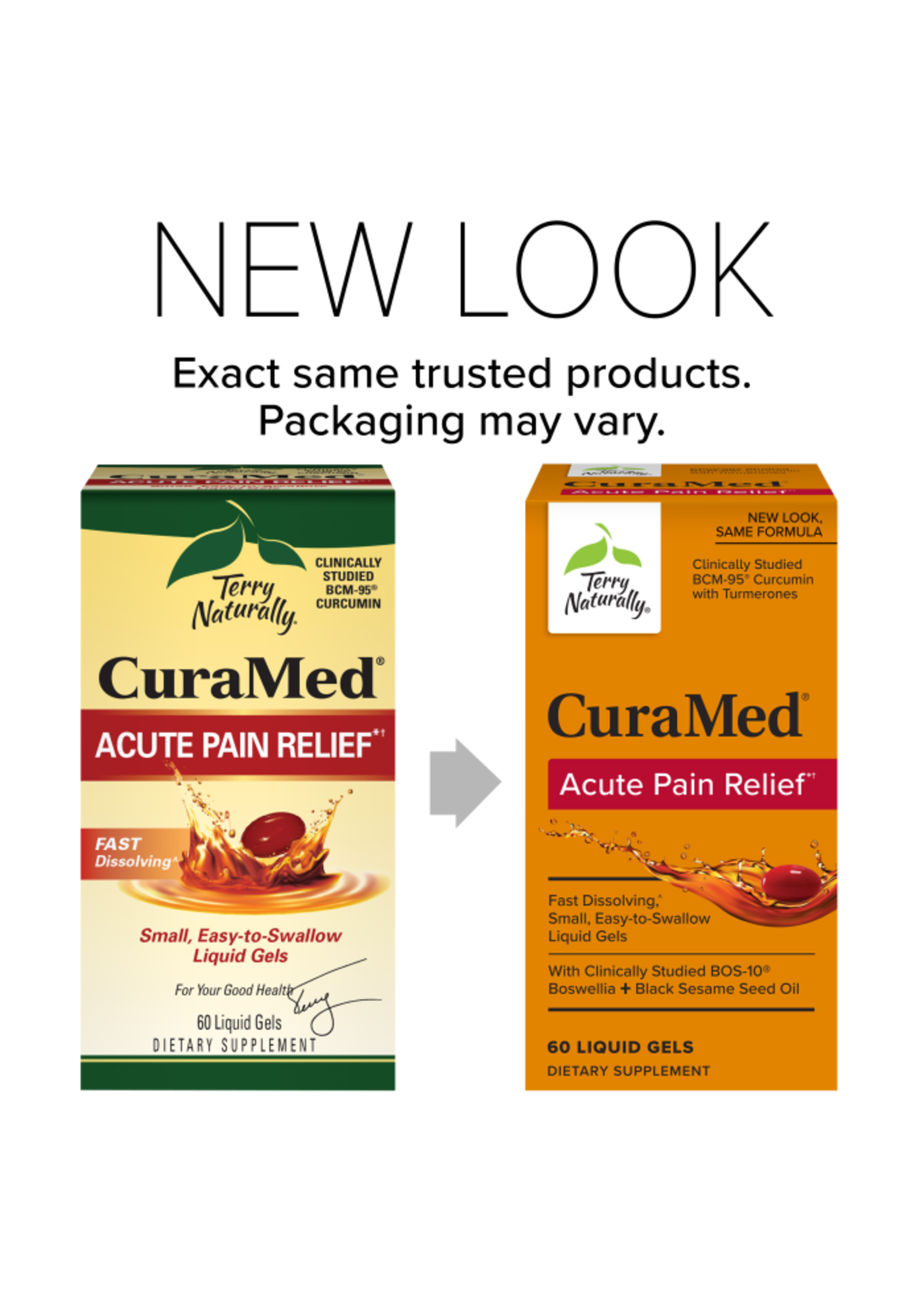 Terry Naturally CuraMed® Acute Pain Relief*†  60 sg