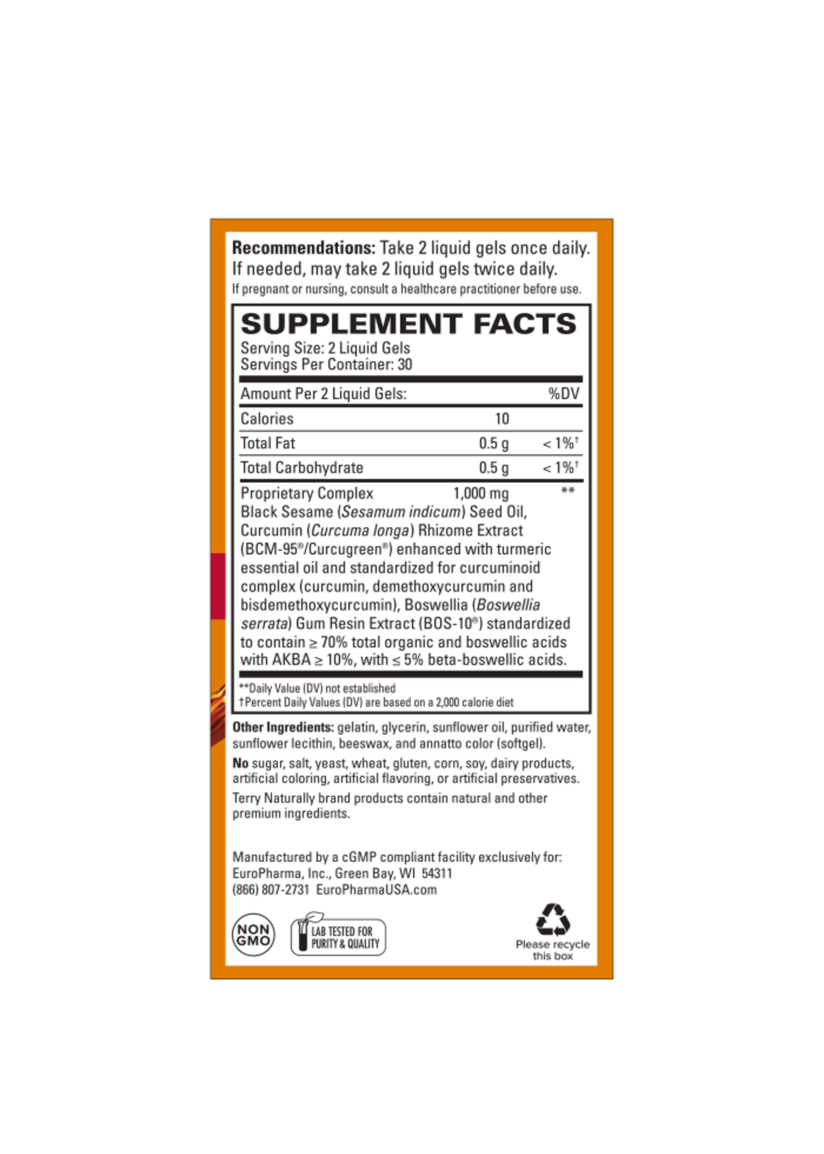 Terry Naturally CuraMed® Acute Pain Relief*† 120sg