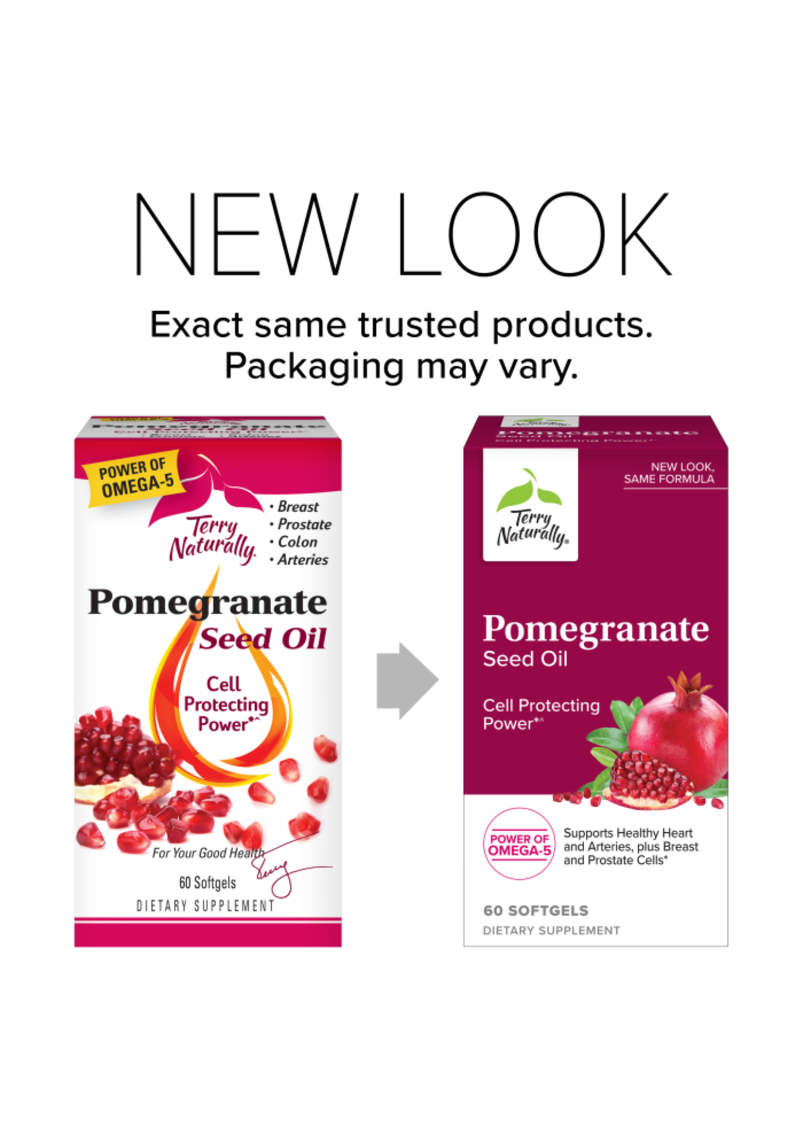 Terry Naturally Pomegranate Seed Oil 60 Softgels