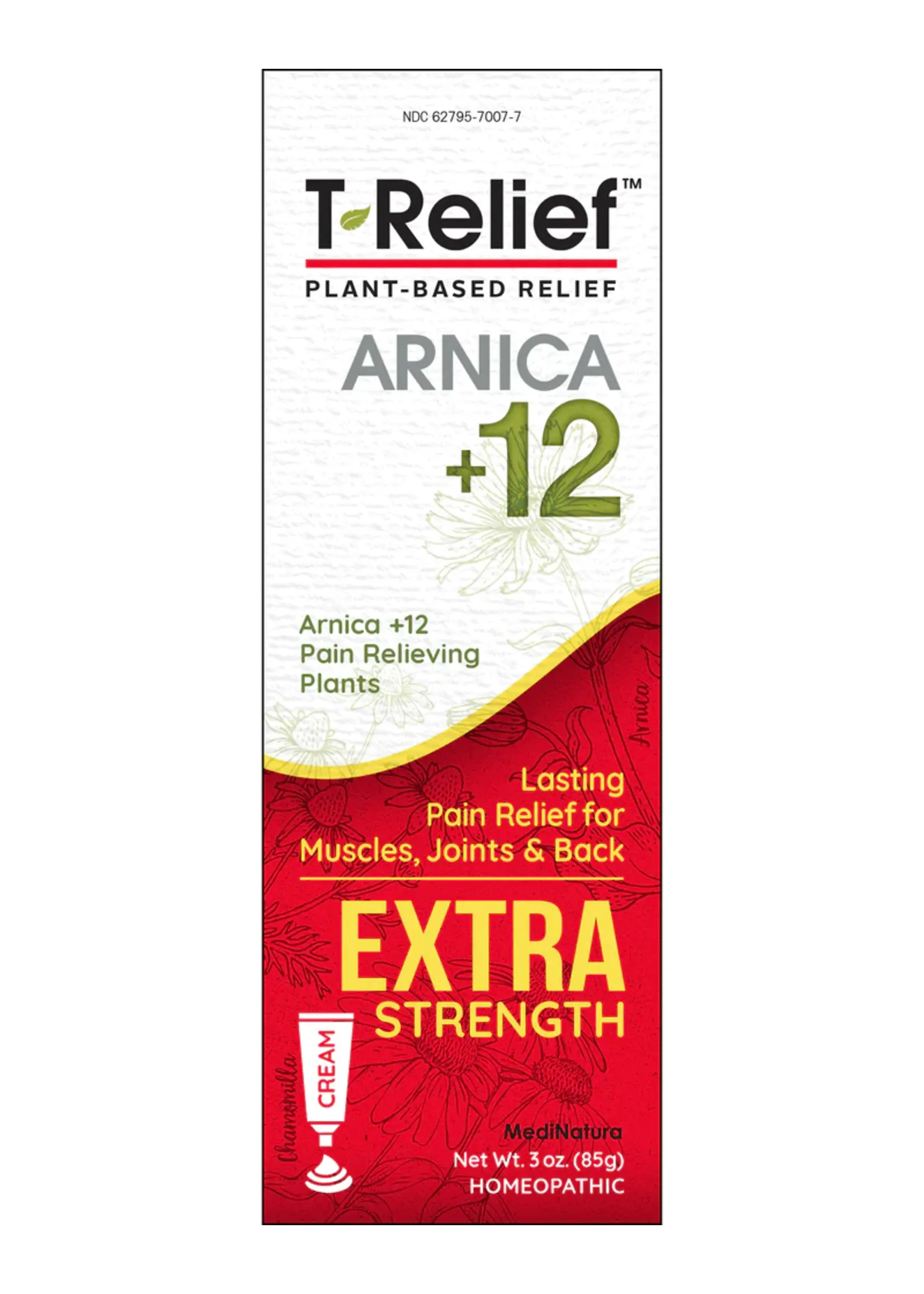 MediNatura T-Relief Arnica Extra Strength Cream 3oz