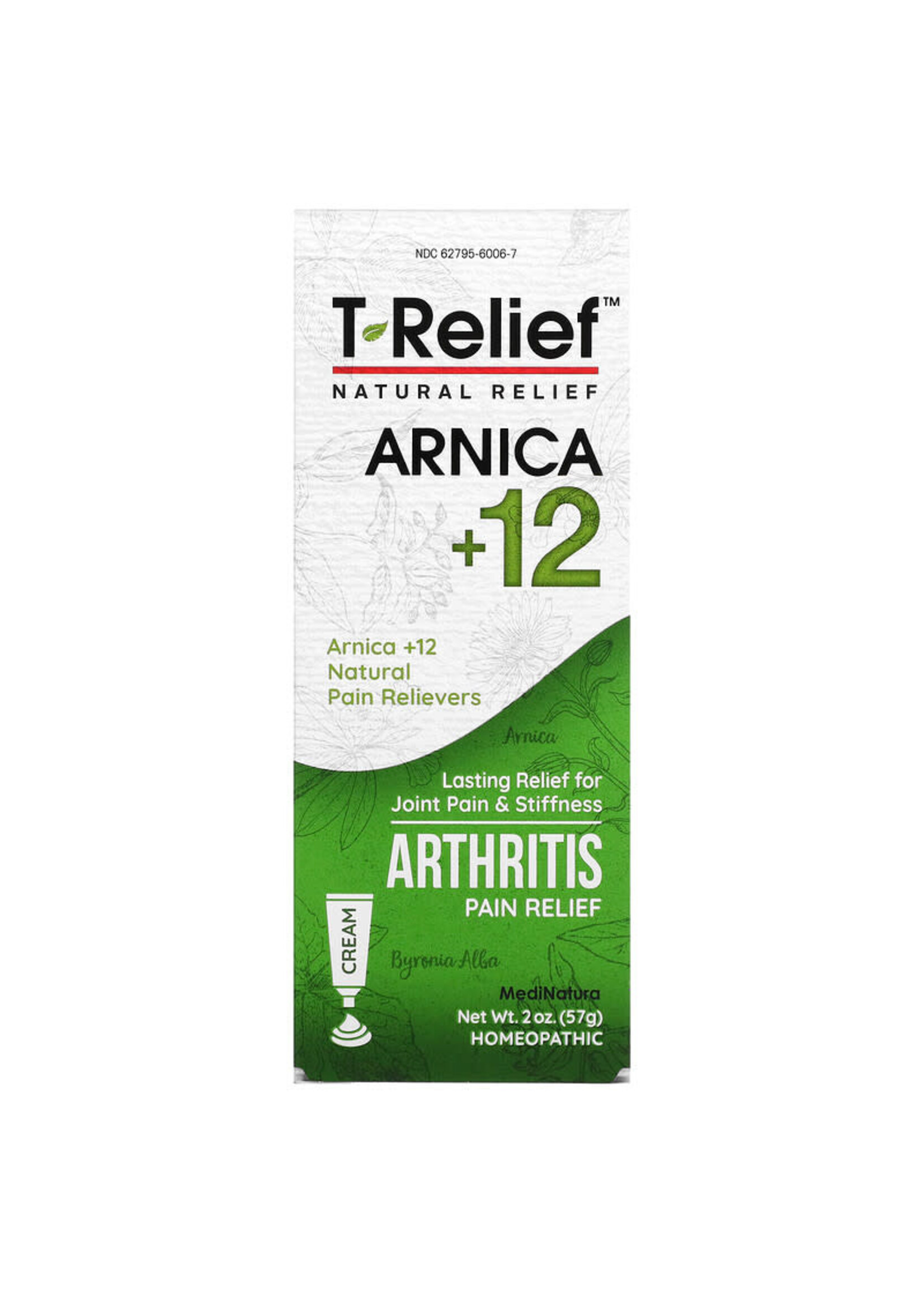 MediNatura T-Relief Arnica+12 Arthritis Cream 2oz