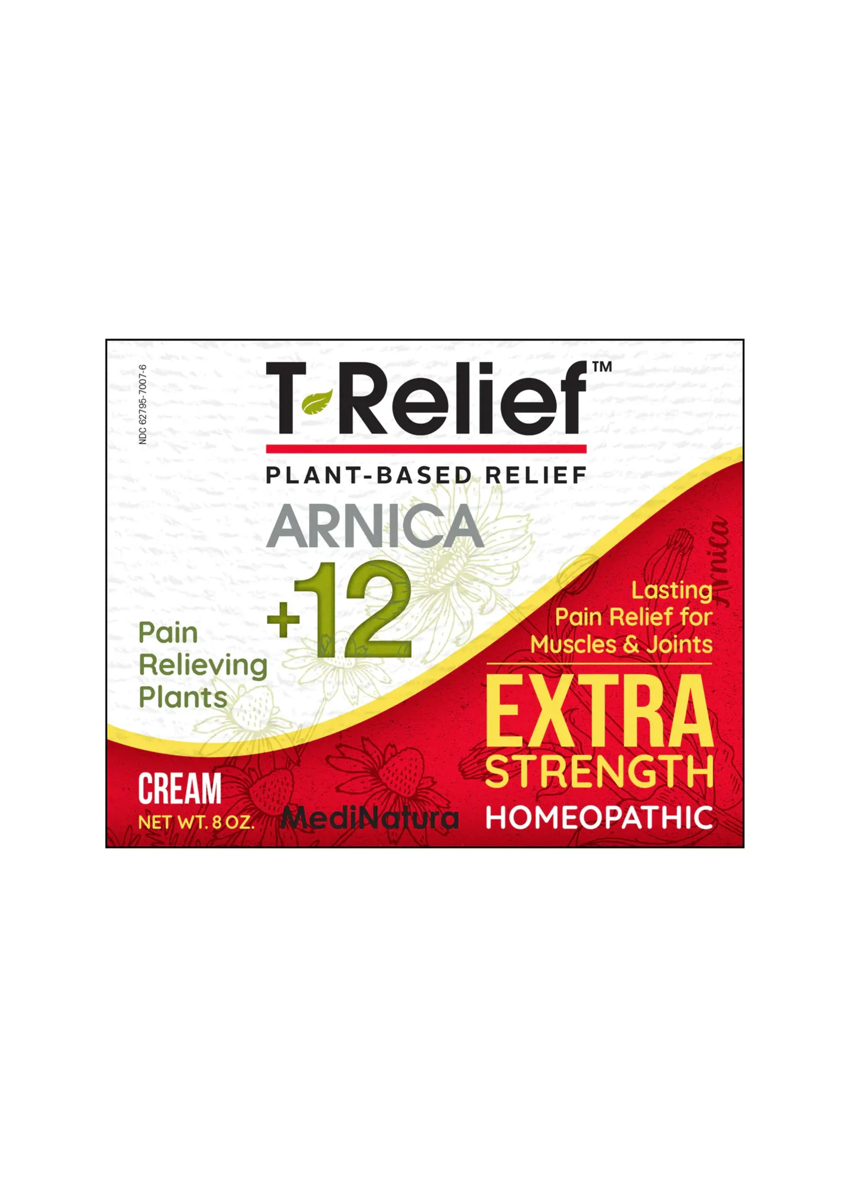 MediNatura T-Relief Arnica+12 Extra Strength Cream 8oz
