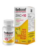 MediNatura ReBoost Cold & Flu Tablets Zinc +10 – Lemon – 60 Tablets