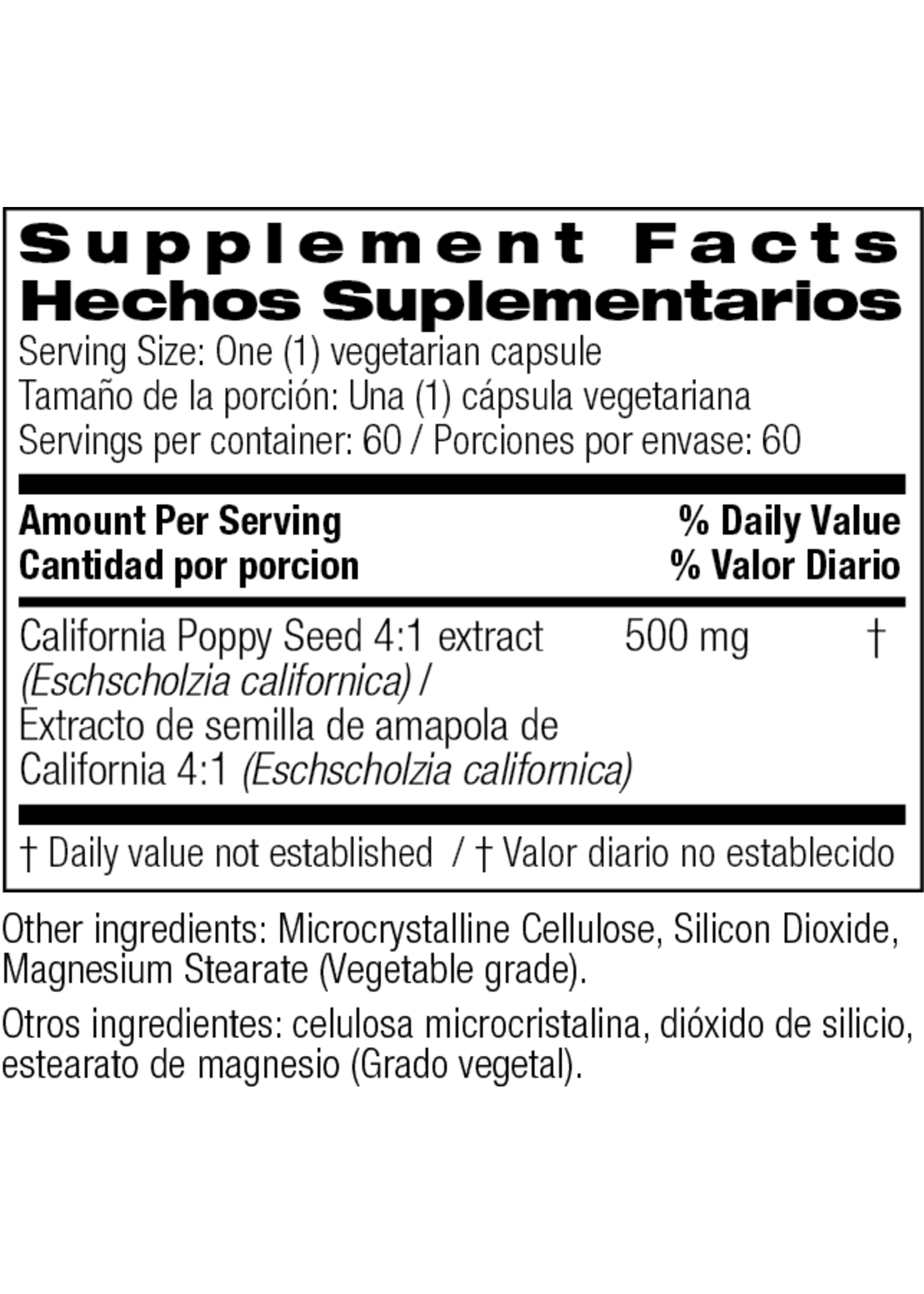 California Poppy 60 Capsule