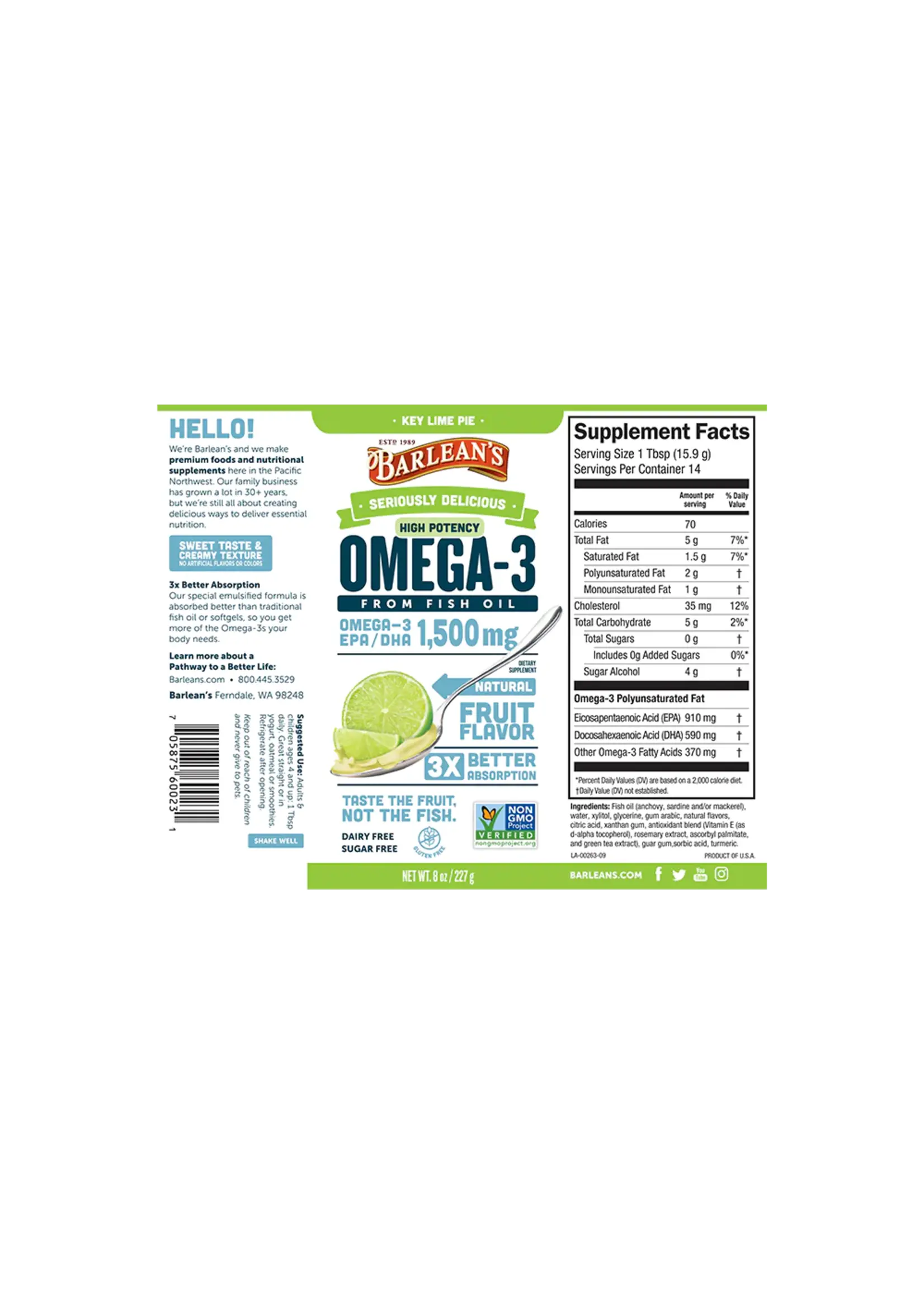 Seriously Delicious Omega-3 Fish Oil