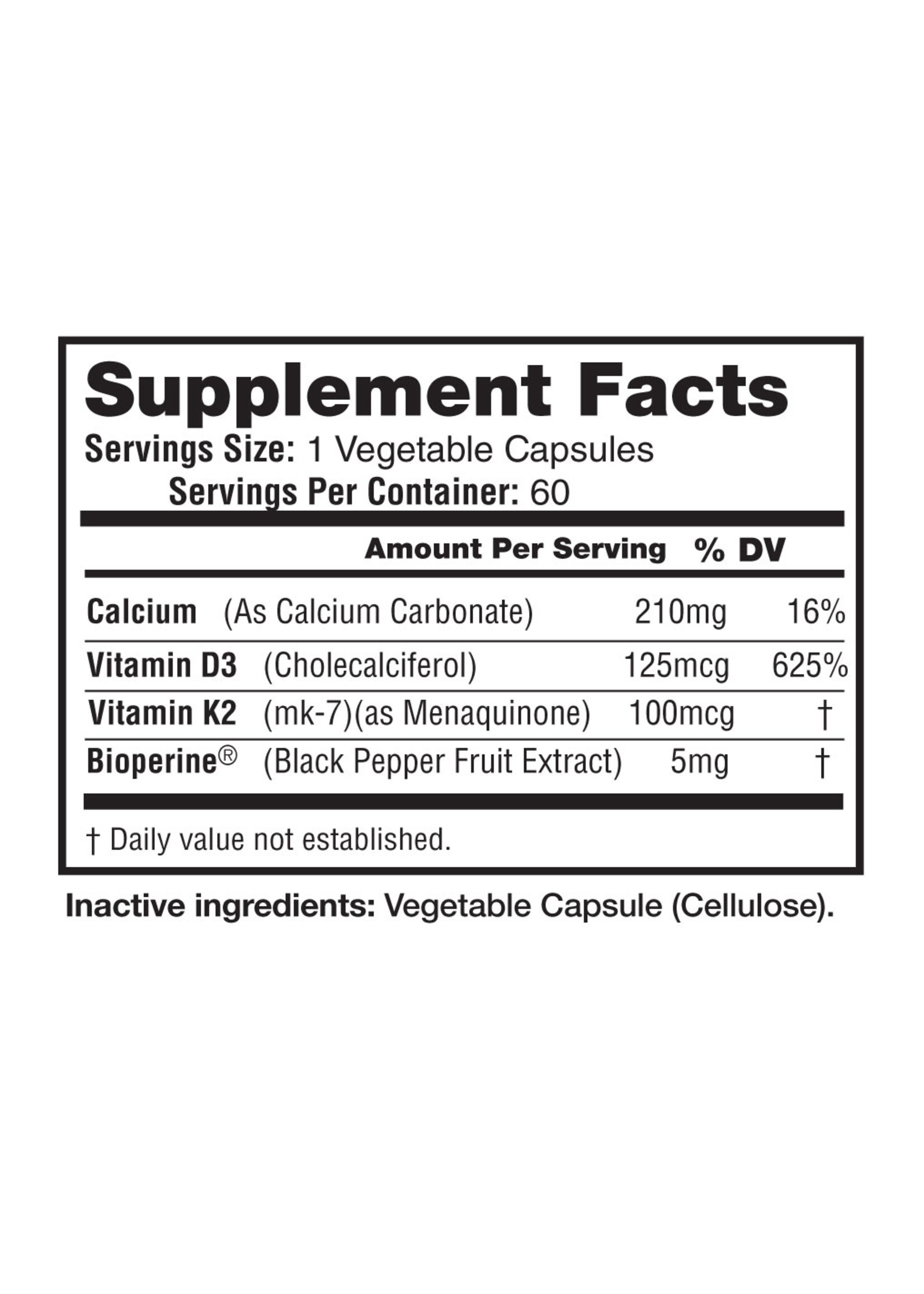 Revelution Twenty Two™ Revelution Twenty Two™ Vitamin K2+D3 60 VC  100 mcg/5000IU