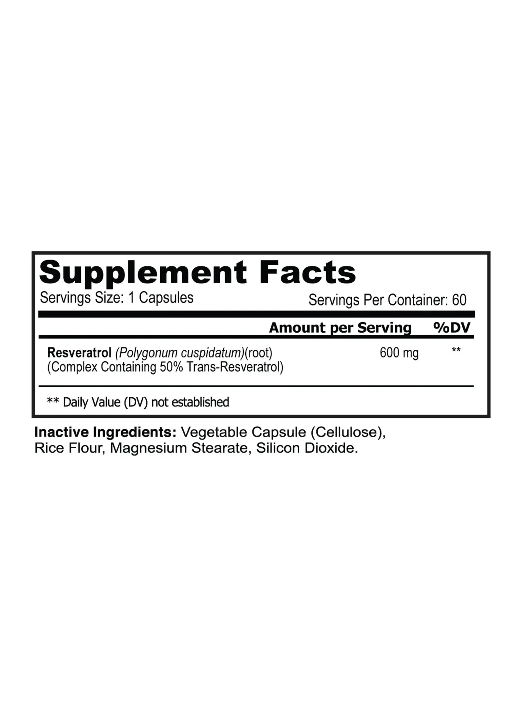Revelution22 Revelution22 Resveratrol 600mg 60 Caps