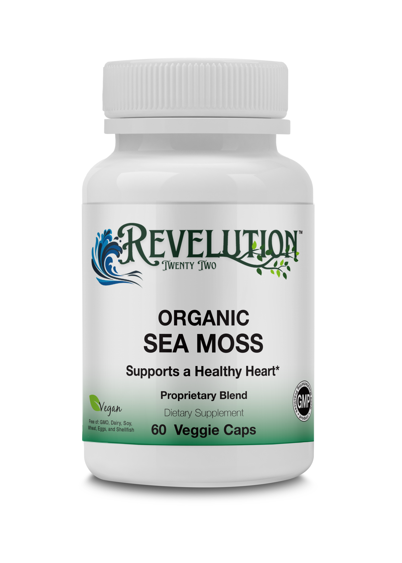 Revelution Twenty Two™ Revelution Twenty Two™  Organic Irish Sea Moss 1400mg 60caps