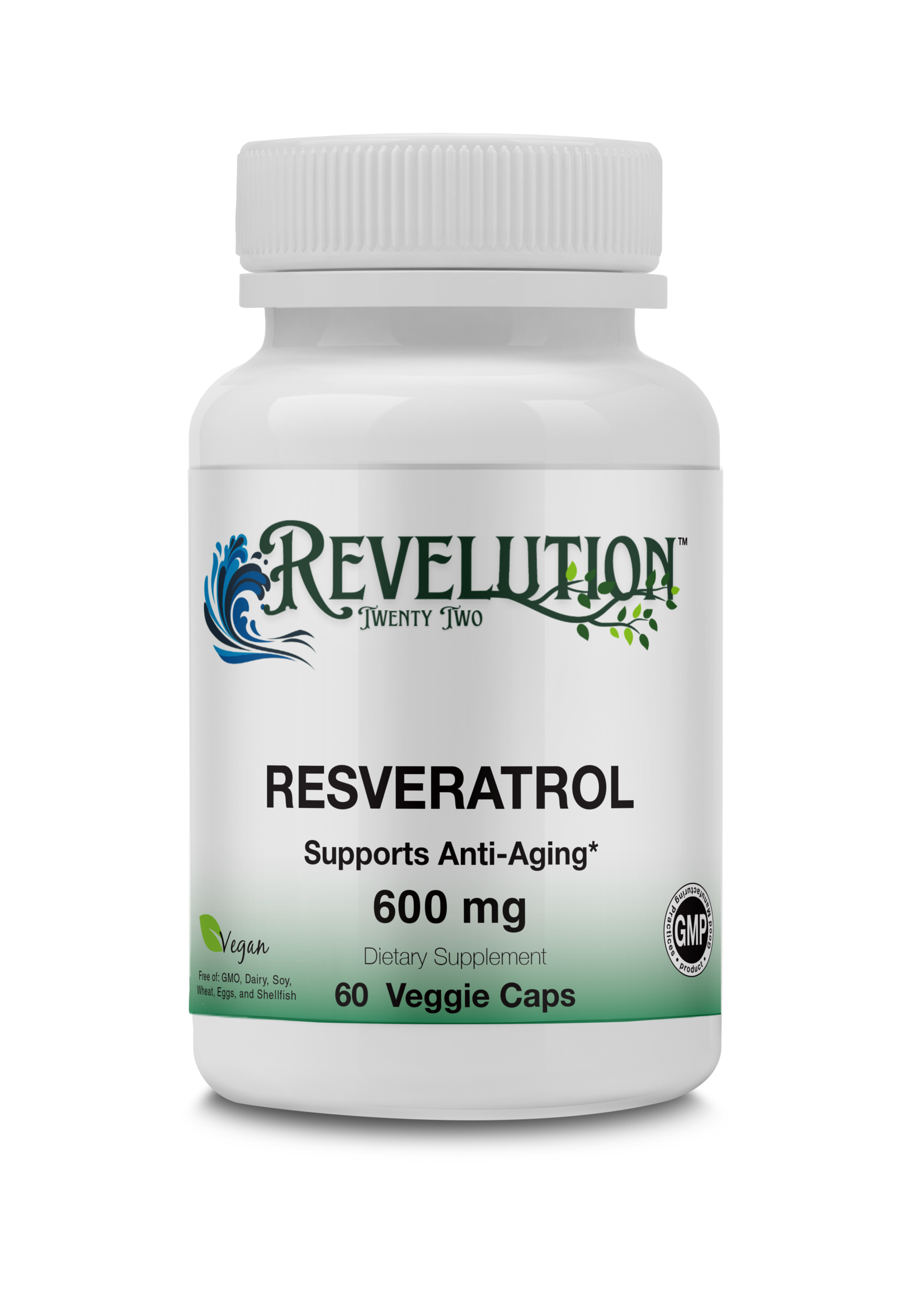Revelution Twenty Two™ Revelution Twenty Two™ Resveratrol 600mg 60 Caps