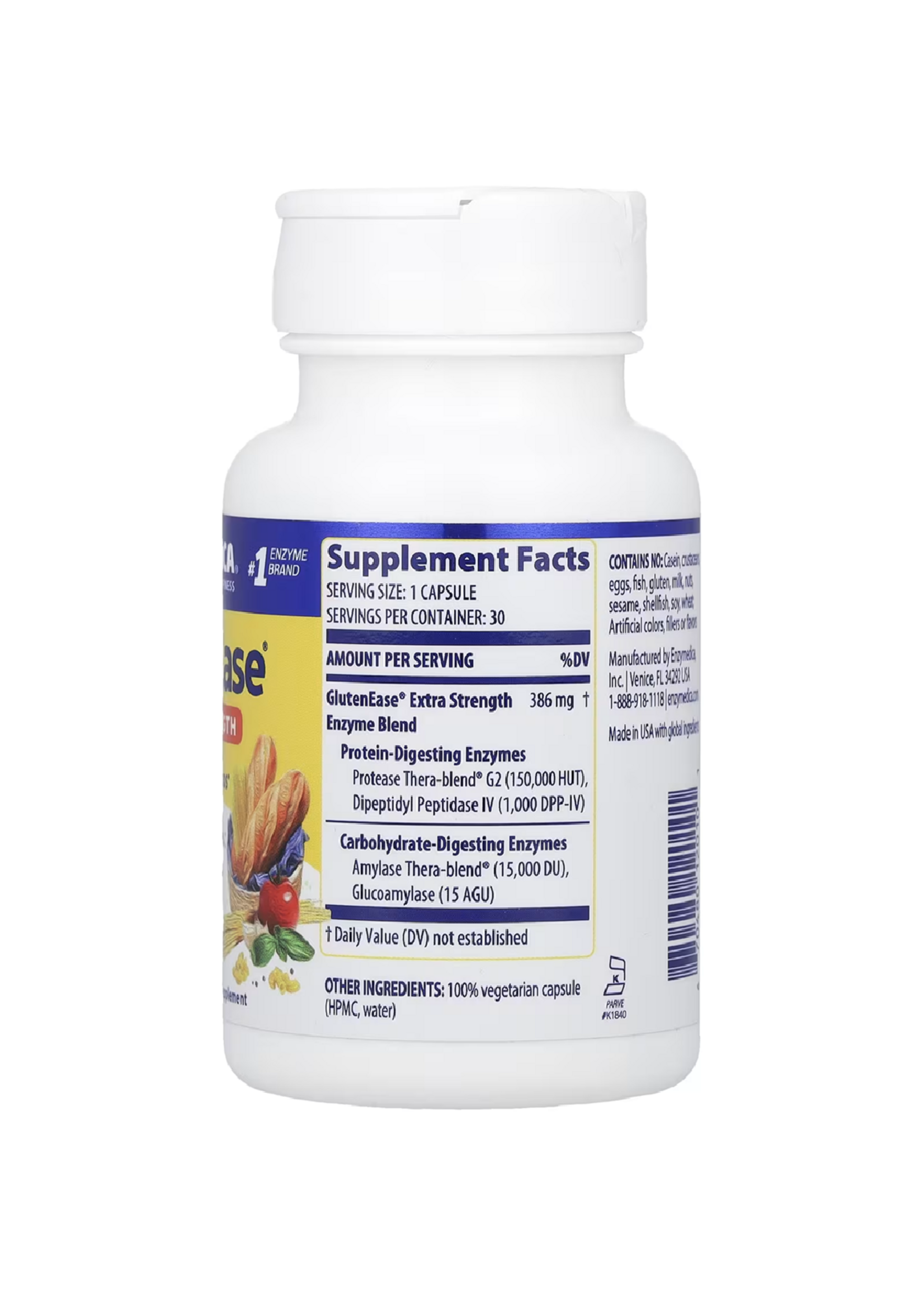 *Enzymedica GlutenEase® Extra Strength, 30 Capsules