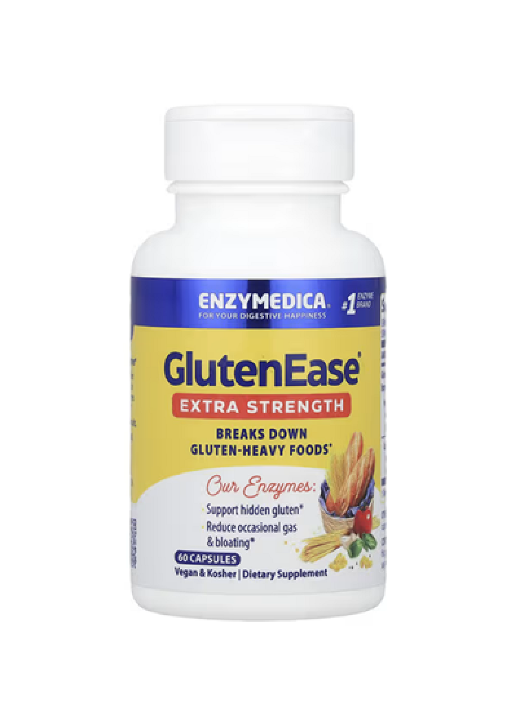 *Enzymedica, GlutenEase®, Extra Strength,60 Capsules