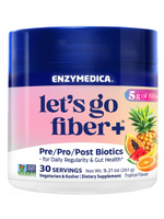 *Enzymedica, Lets Go Fiber + Pre/Pro/Post Biotics Tropical - 9.21oz