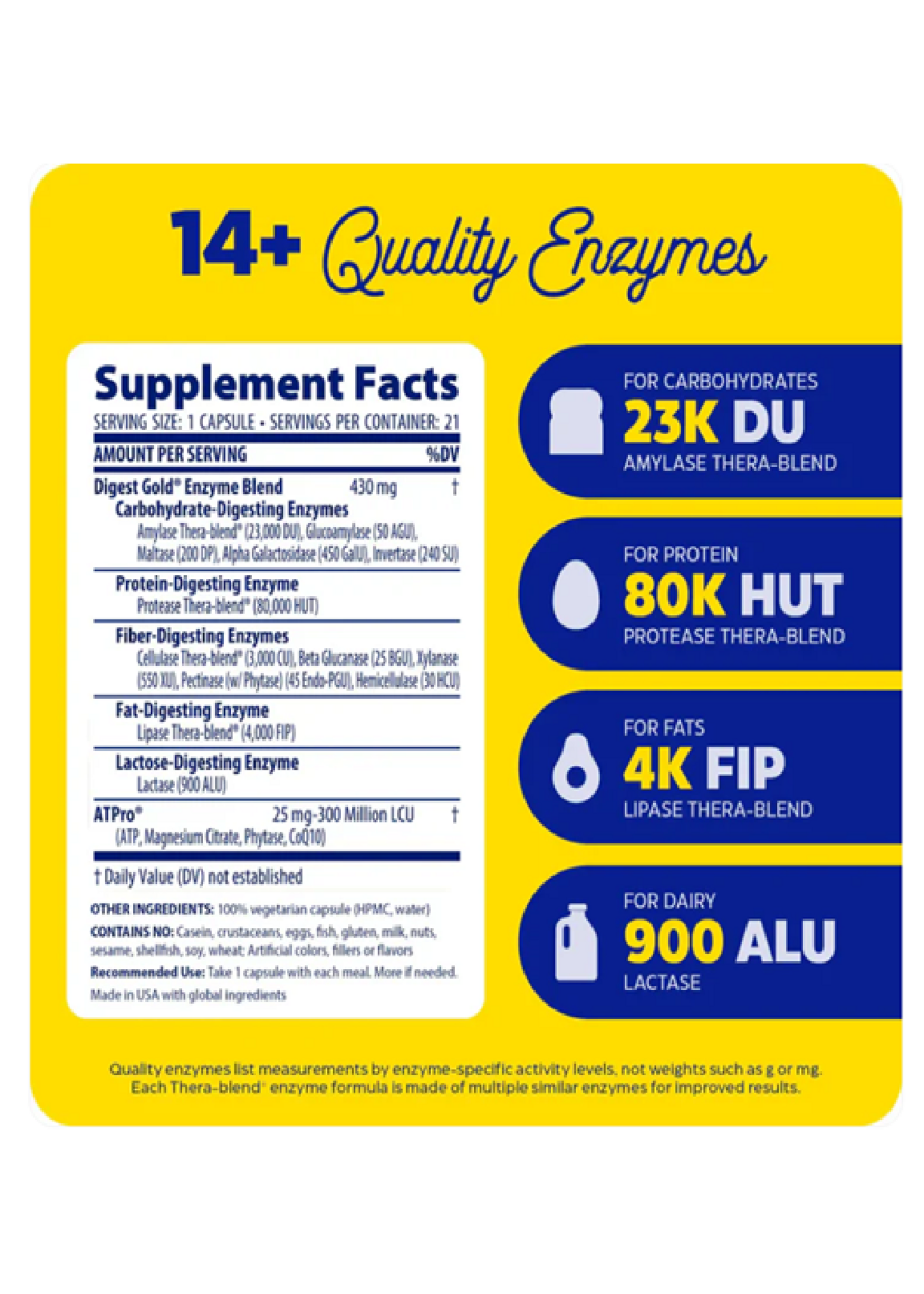 Digest Gold® with ATPro® - 21 Capsules