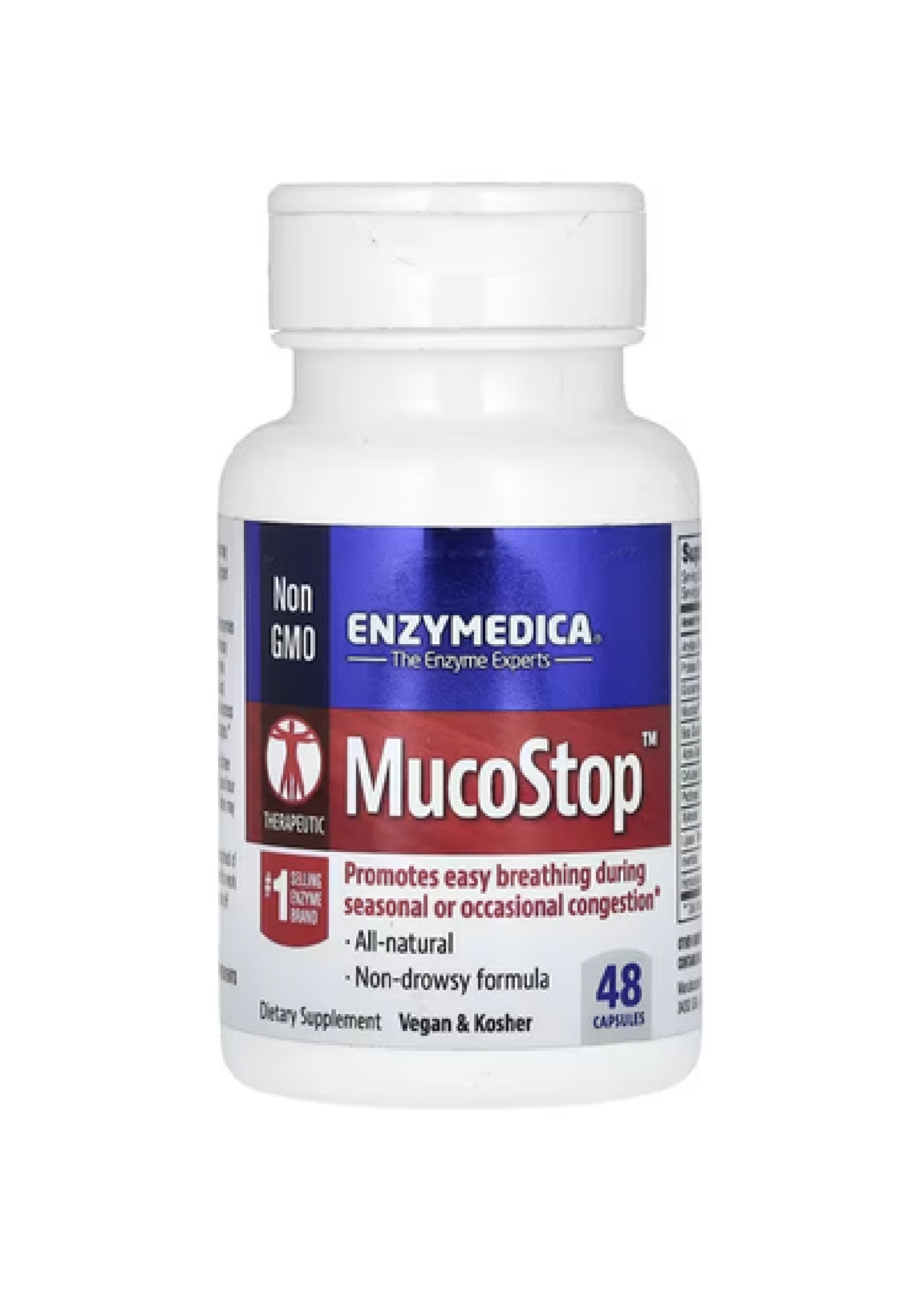 *Enzymedica, MucoStop, 48 Capsules
