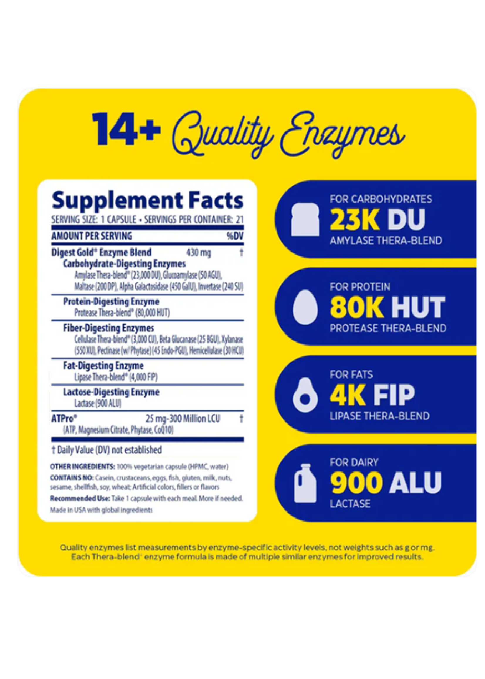 *Enzymedica Digest Gold® with ATPro® - 180 Capsules