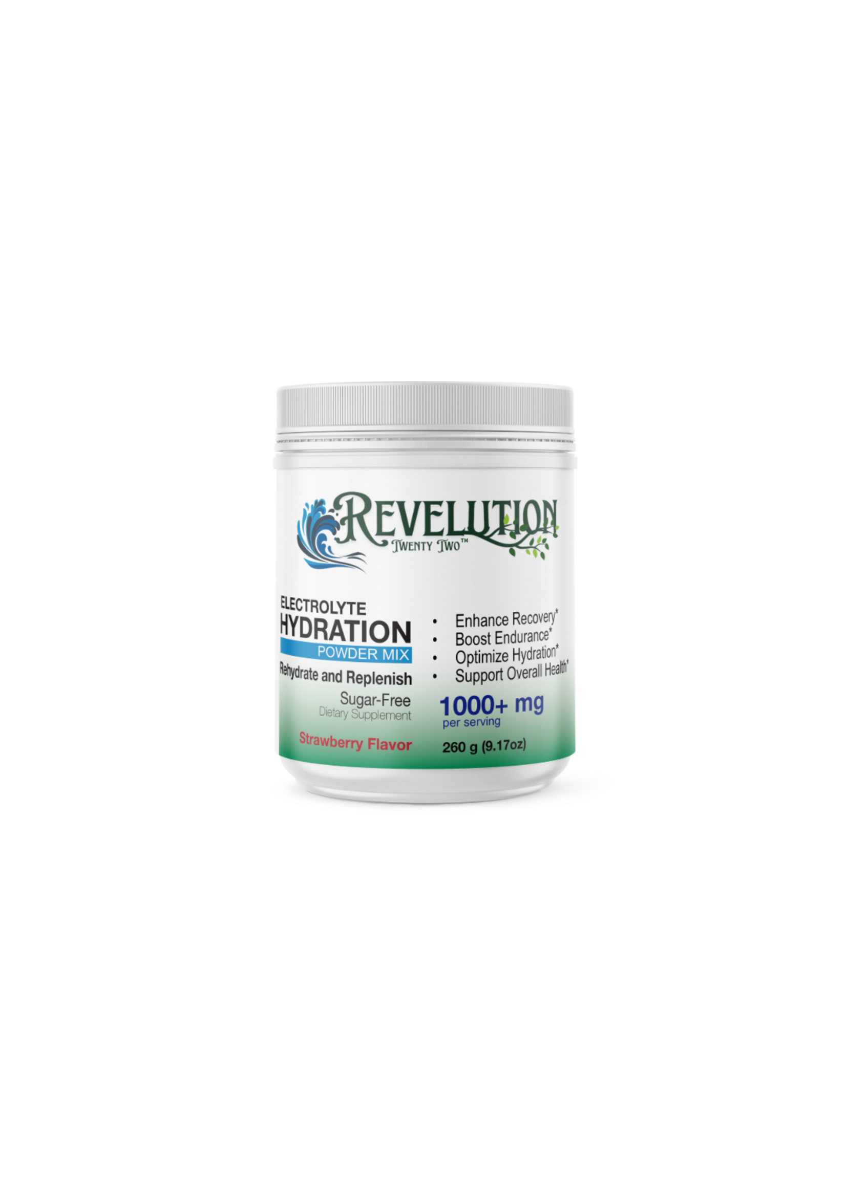 Revelution Twenty Two™ Revelution Twenty Two™ Electrolyte Hydration Strawberry Powder 40 servings