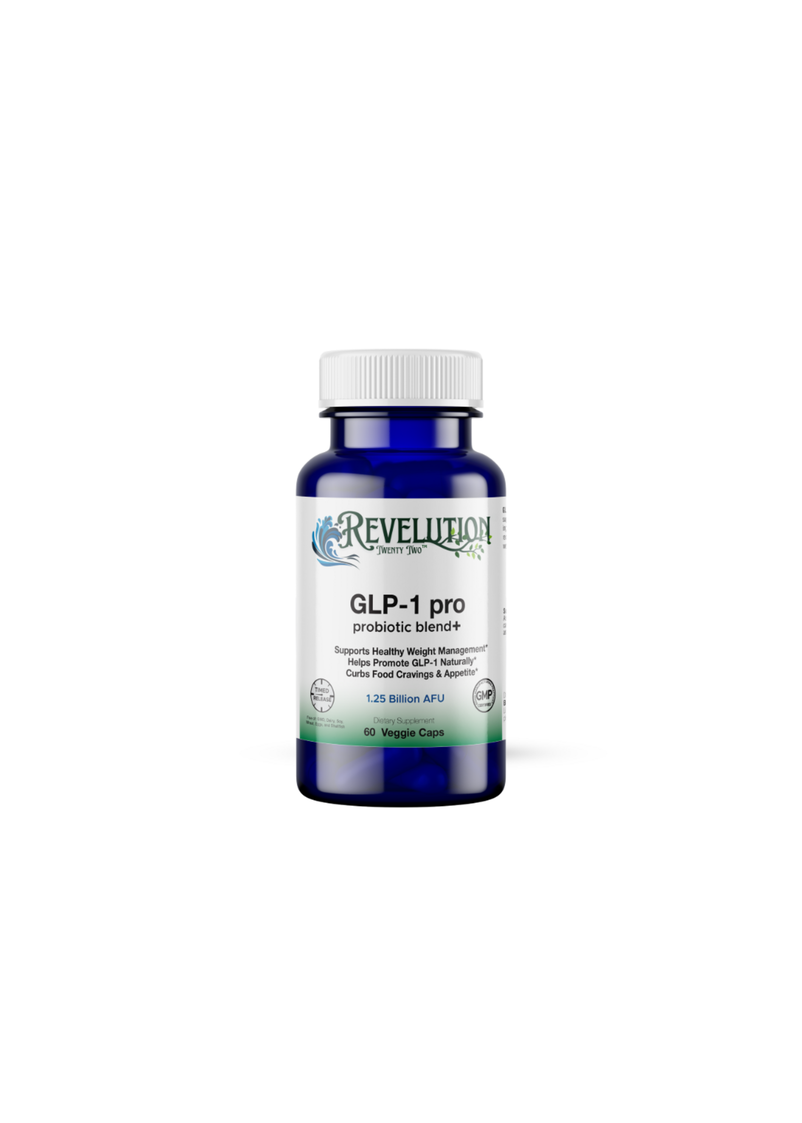 Revelution Twenty Two™ GLP-1 Pro  1.25 Billion AFU Probiotic Blend 60 veg caps