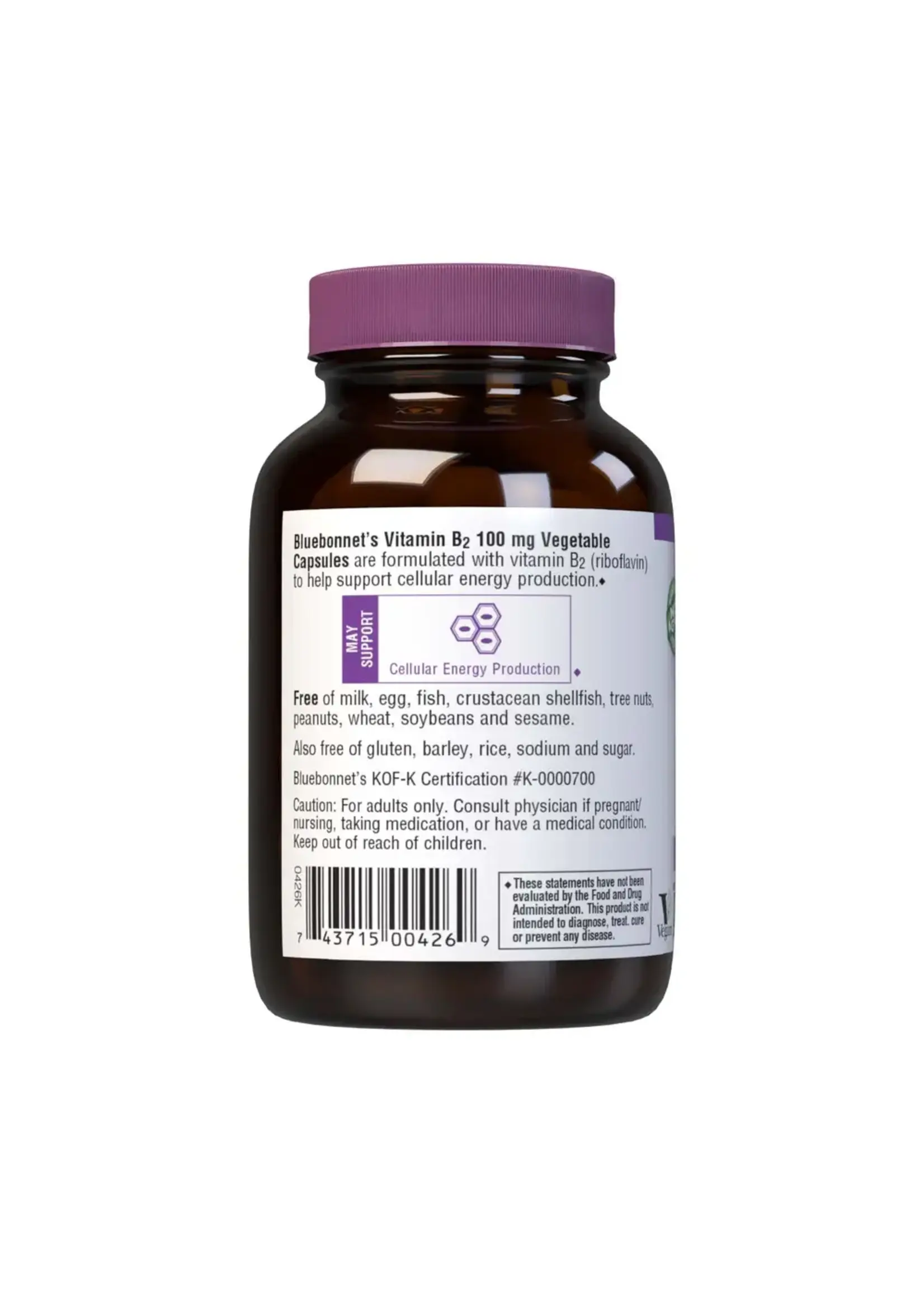 Bluebonnet Nutrition - Vitamin B-2 100 mg 100 vc