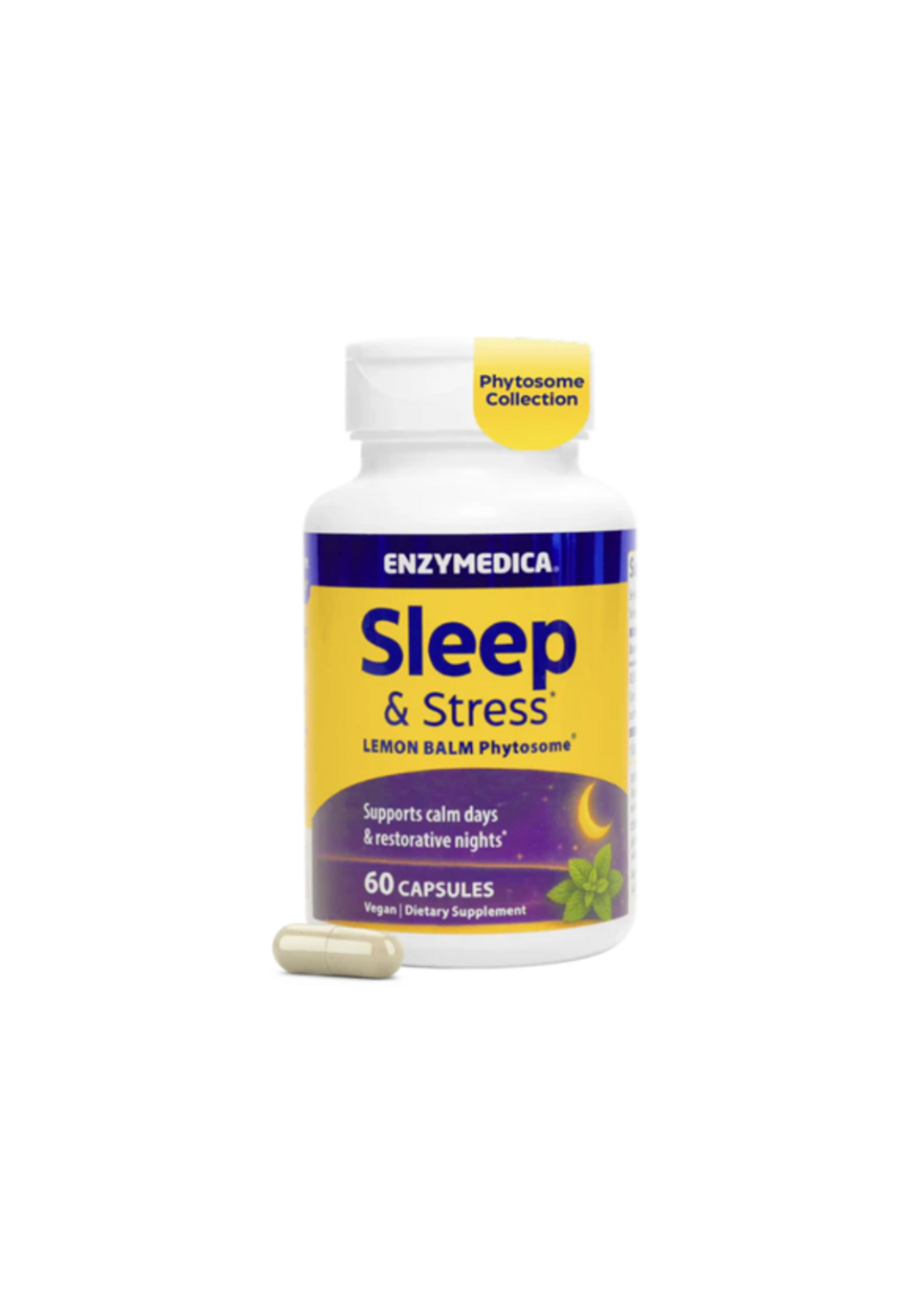 *Enzymedica Sleep & Stress Lemon Balm Phytosome® - 60 caps